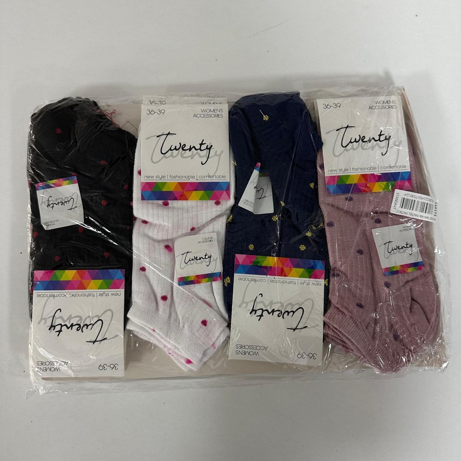 Bayan Pastel Patik Çorap 12'li CDA0685