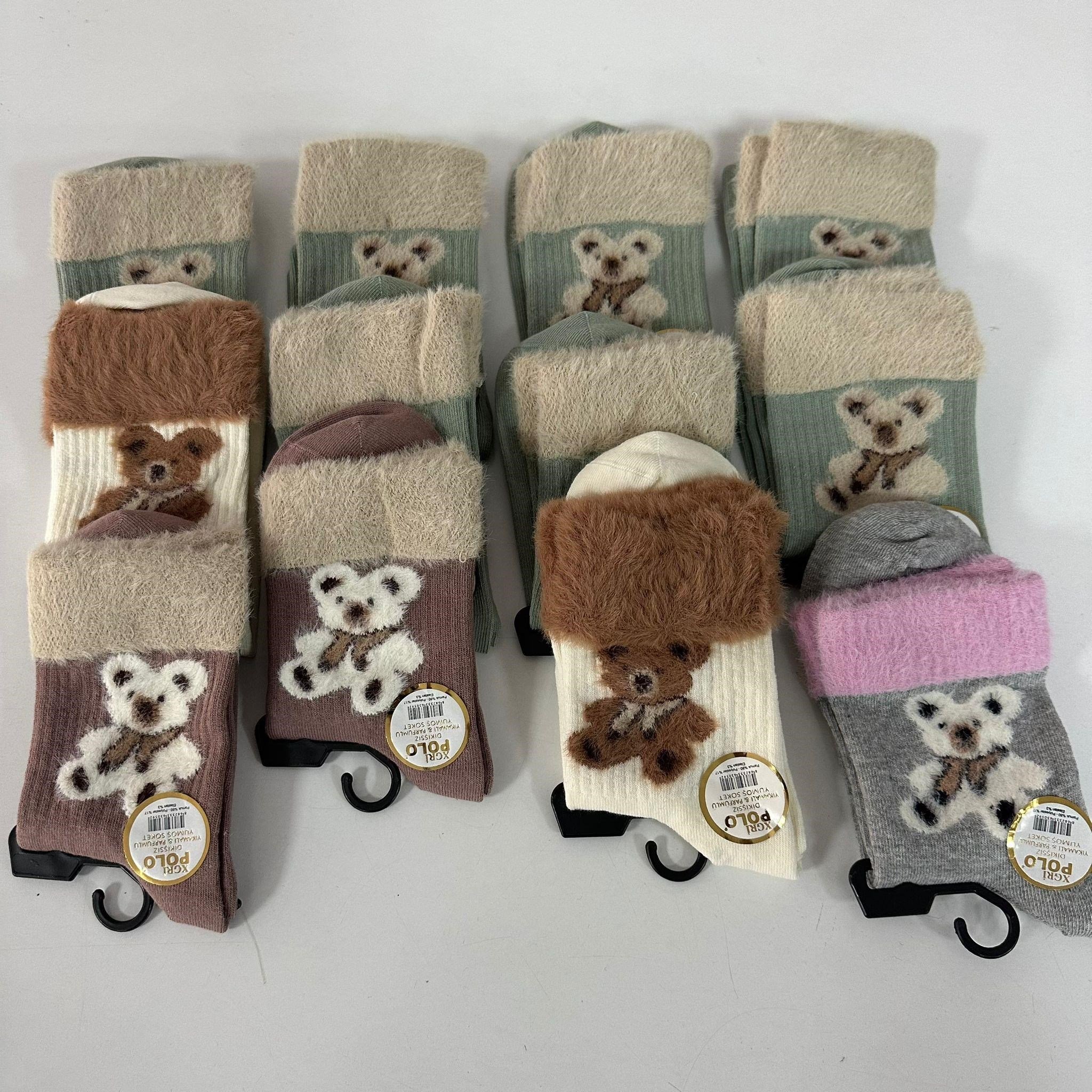 Bayan Yumoş Peluş Çorap 12'Lİ  CDA0103