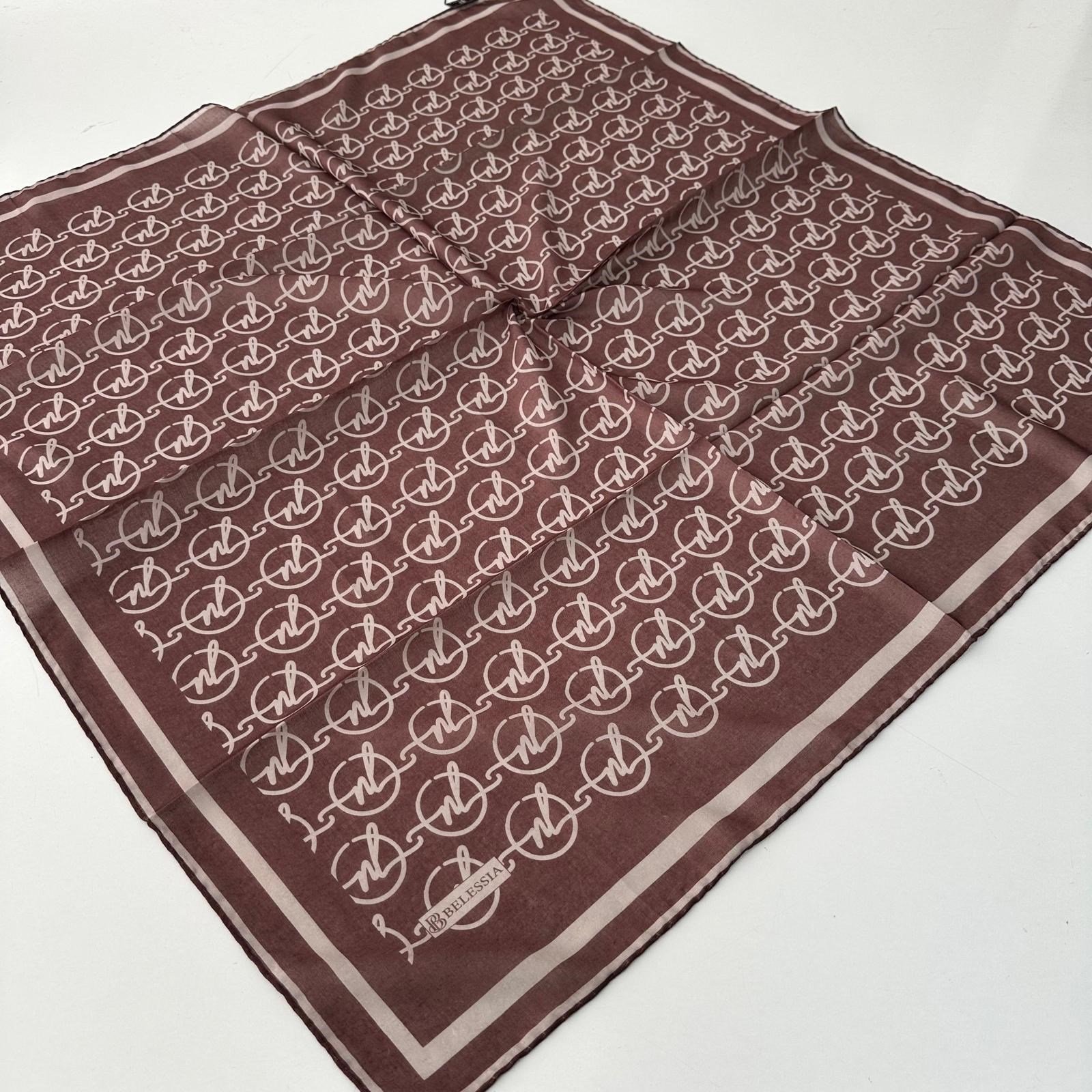 Belessia Soft Natural Serisi Eşarp Açık Kahve BBC0406