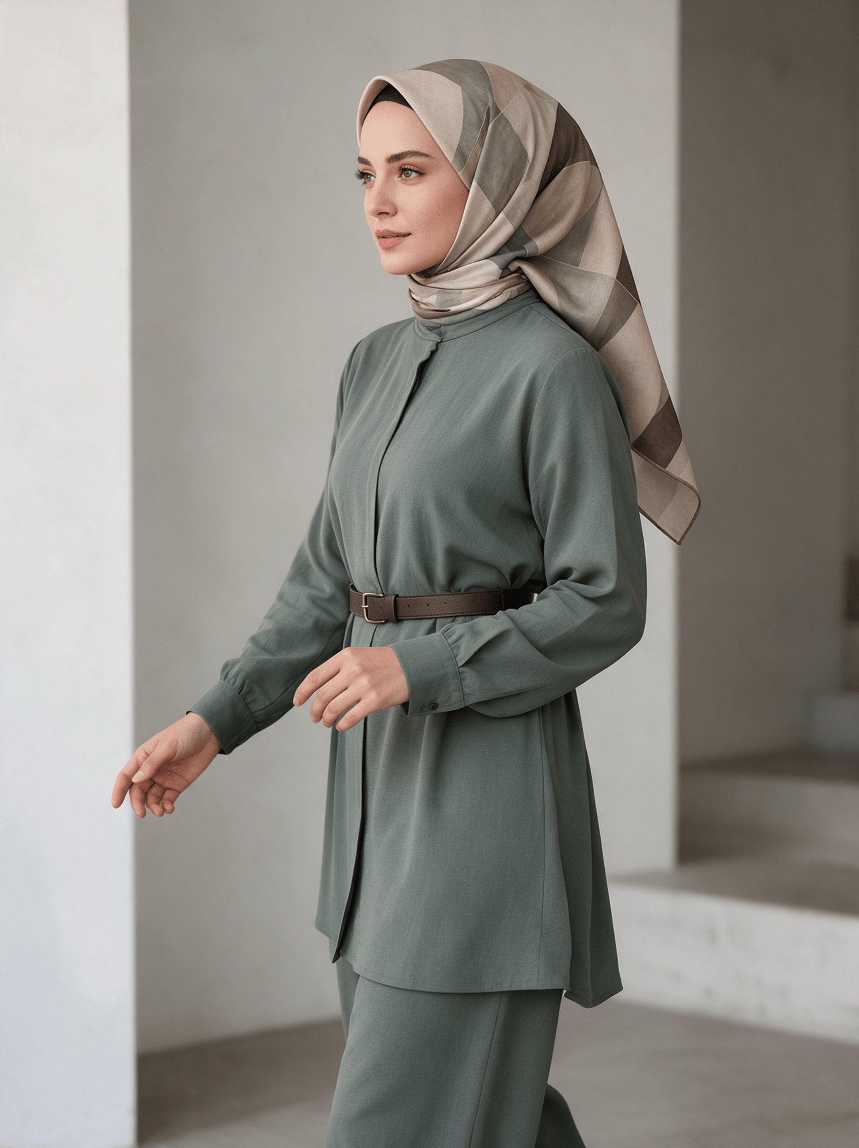 Belessia Soft Natural Serisi Eşarp Soft  BBC3512