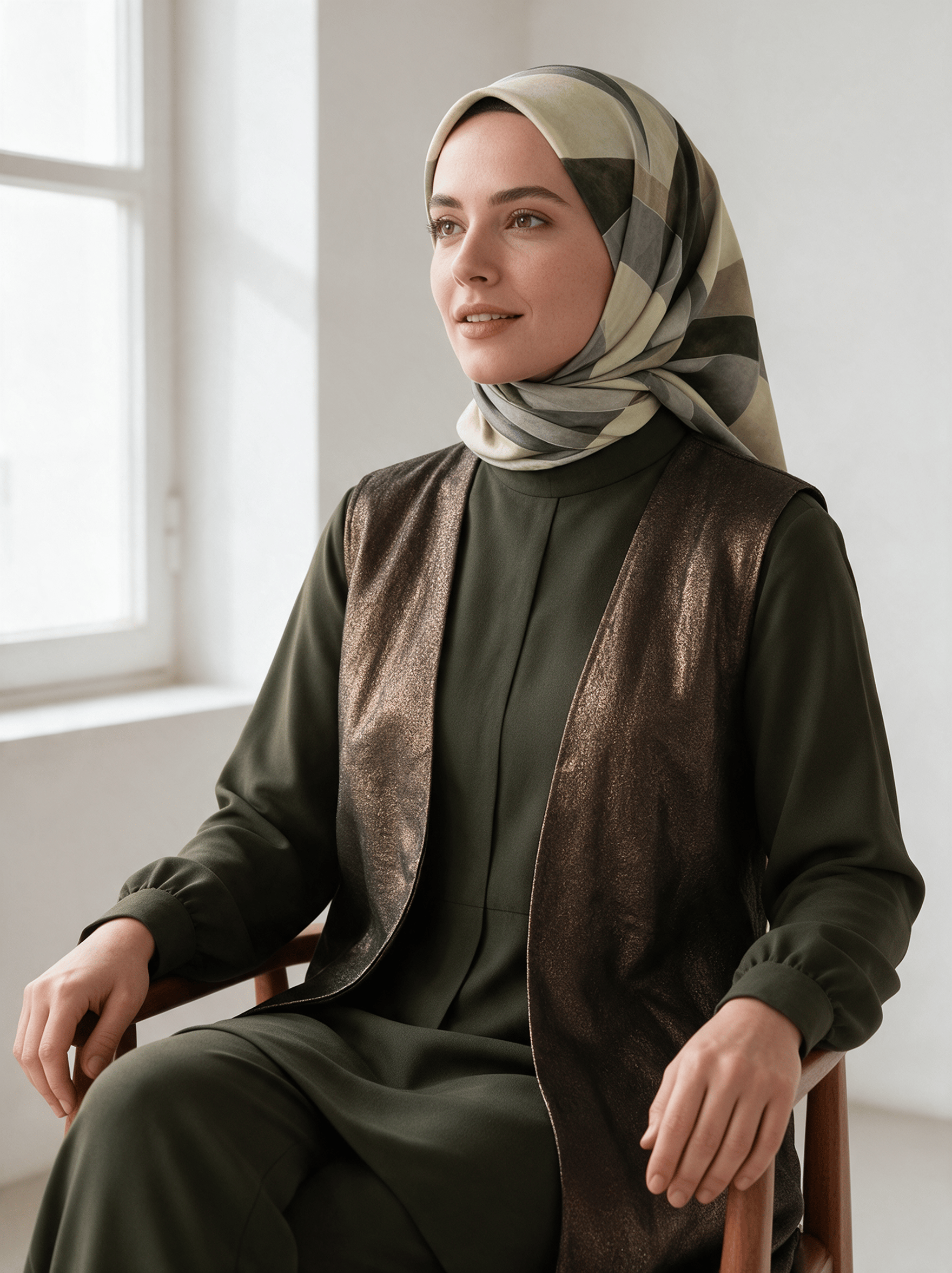 Belessia Soft Natural Serisi Eşarp Soft  BBC3506