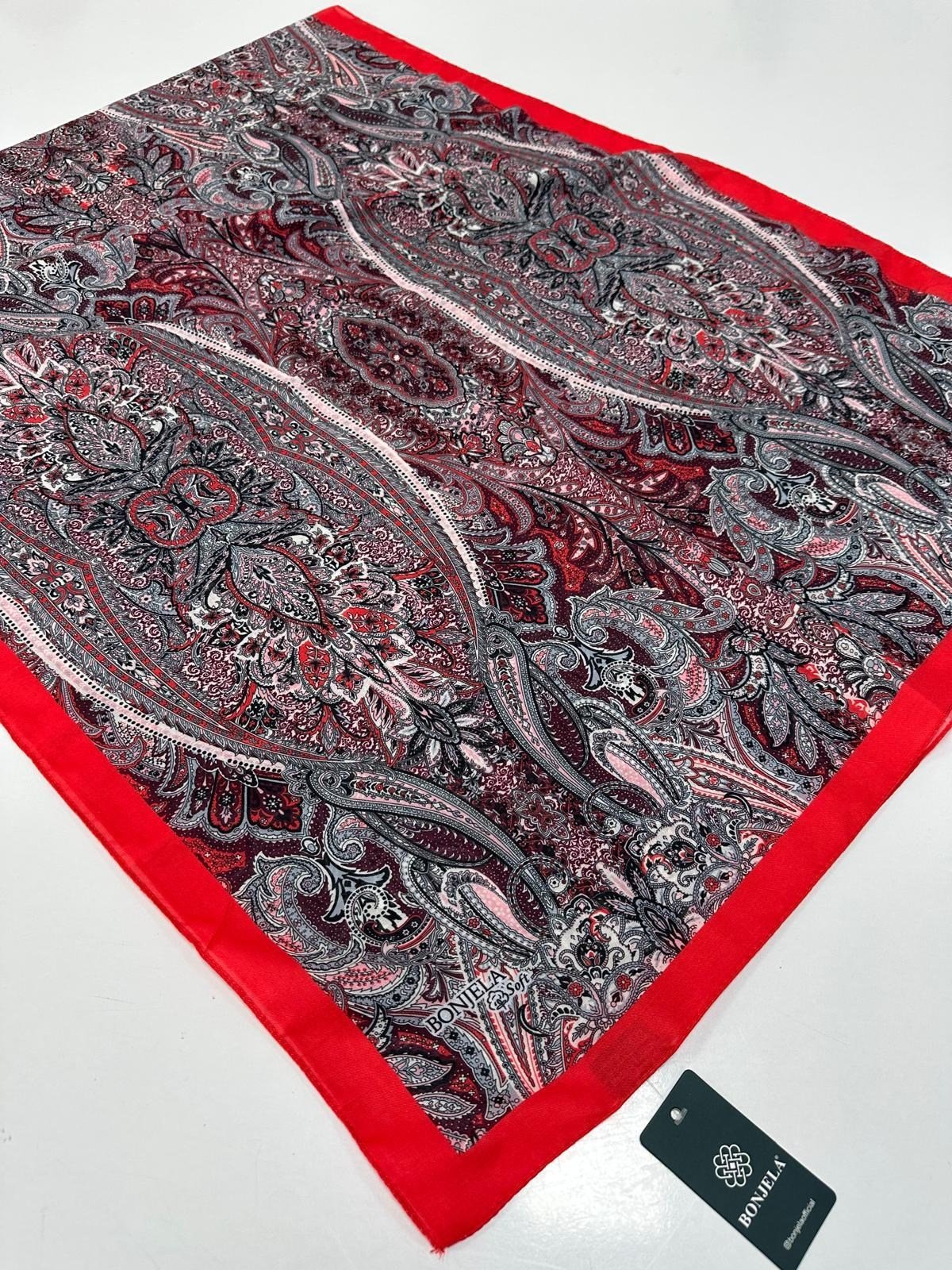 Bonjela Soft Pamuklu Şal Etro Desen LBS1908