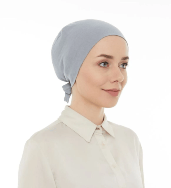 Dikişli Düz Bone Gri BN077