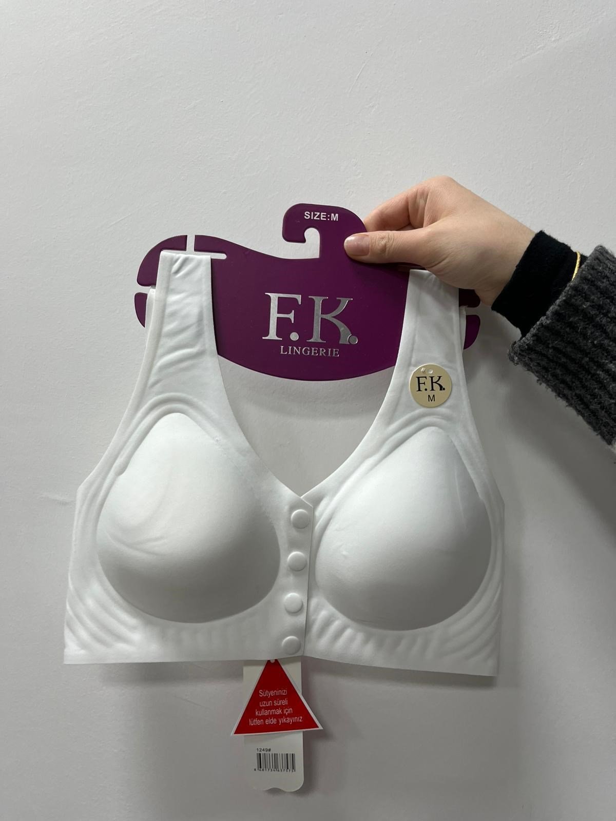 FK Bayan Desteksiz Lazer Sütyen  Beyaz STR124902