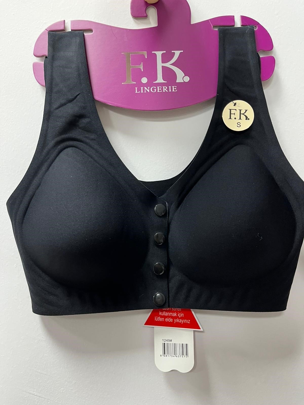 FK Bayan Desteksiz Lazer Sütyen  Siyah STR124901 