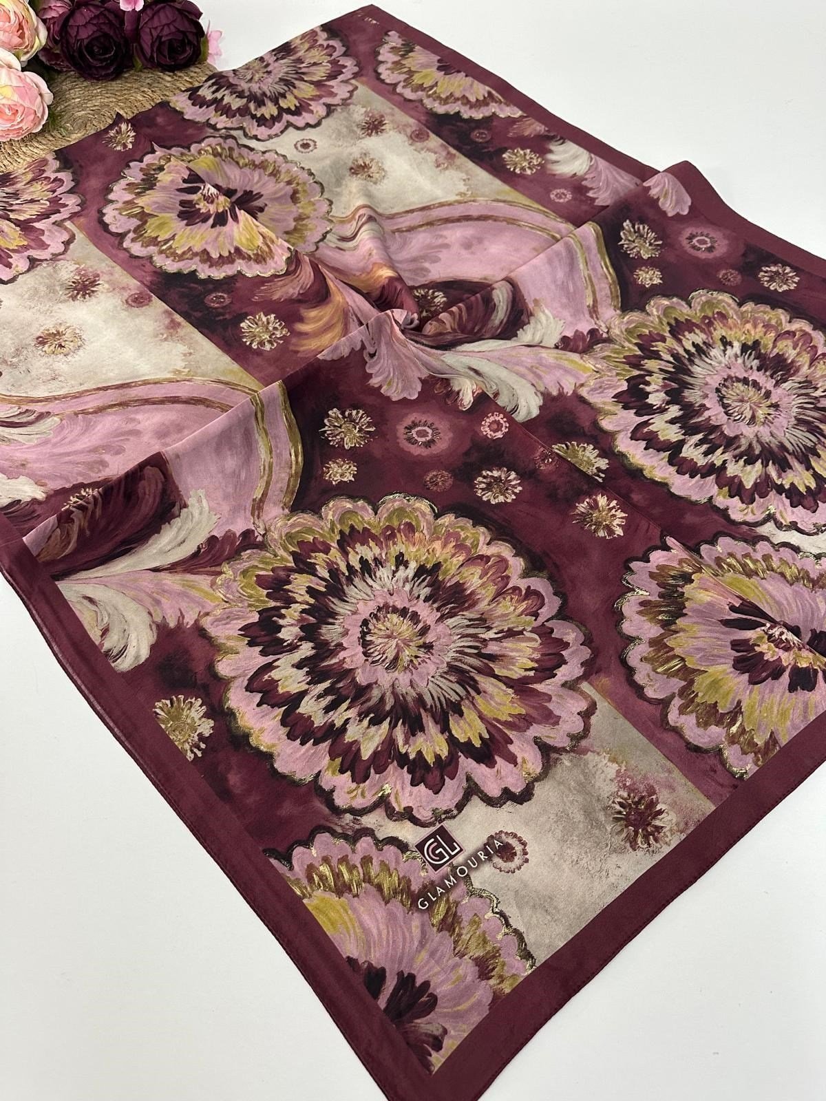 Glamouria Neva İpek Şal MZG0203
