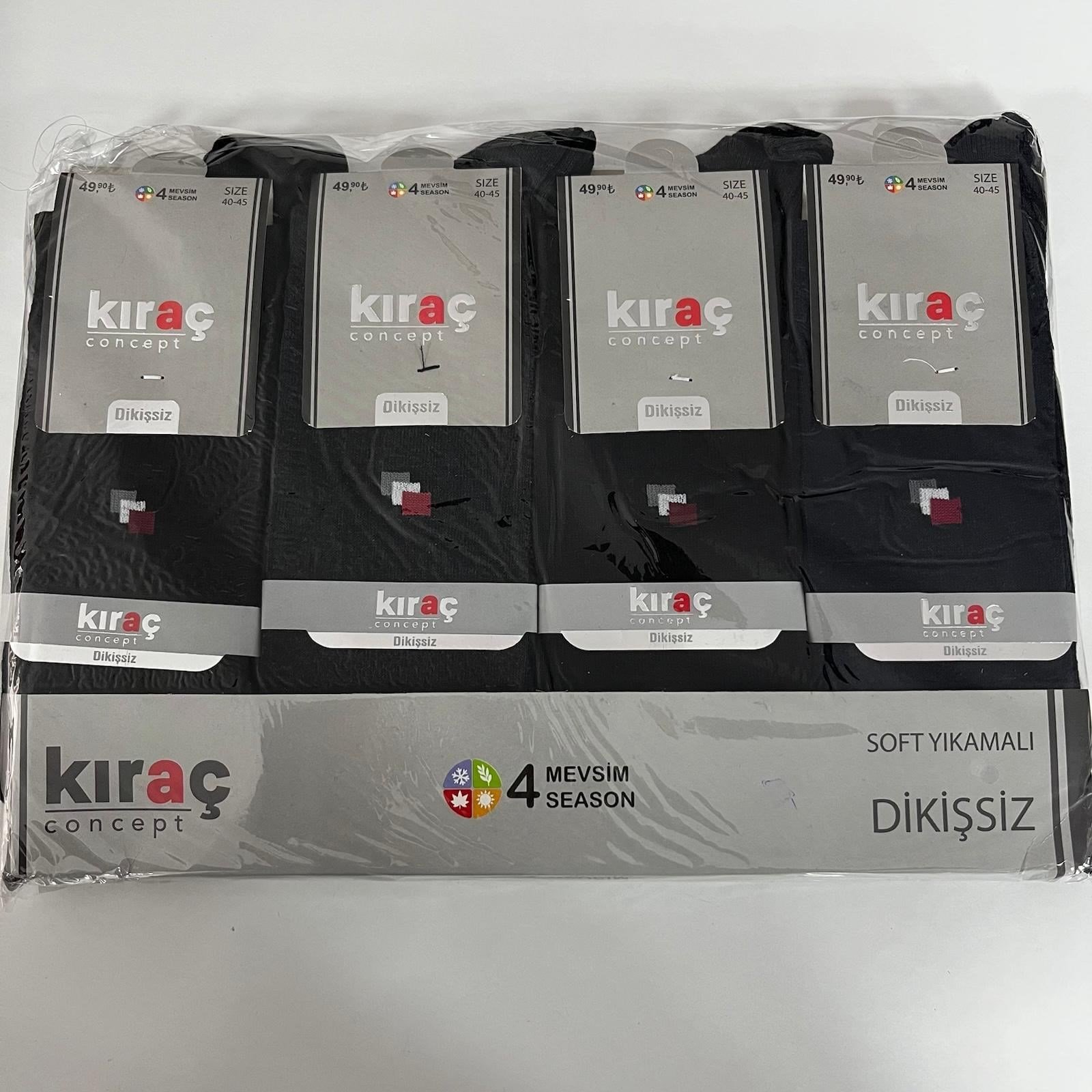 Kıraç Dikişsiz  Erkek Çorap 12'Lİ  CDA0569