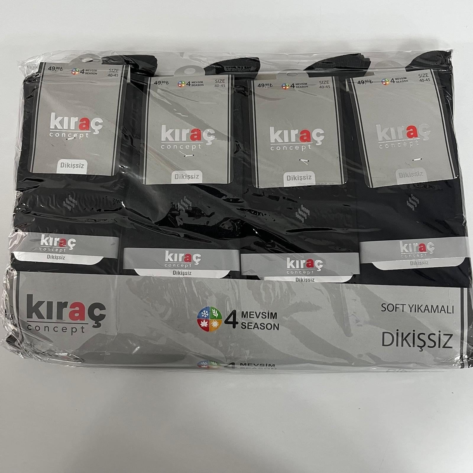 Kıraç Dikişsiz  Erkek Çorap 12'Lİ  CDA0568