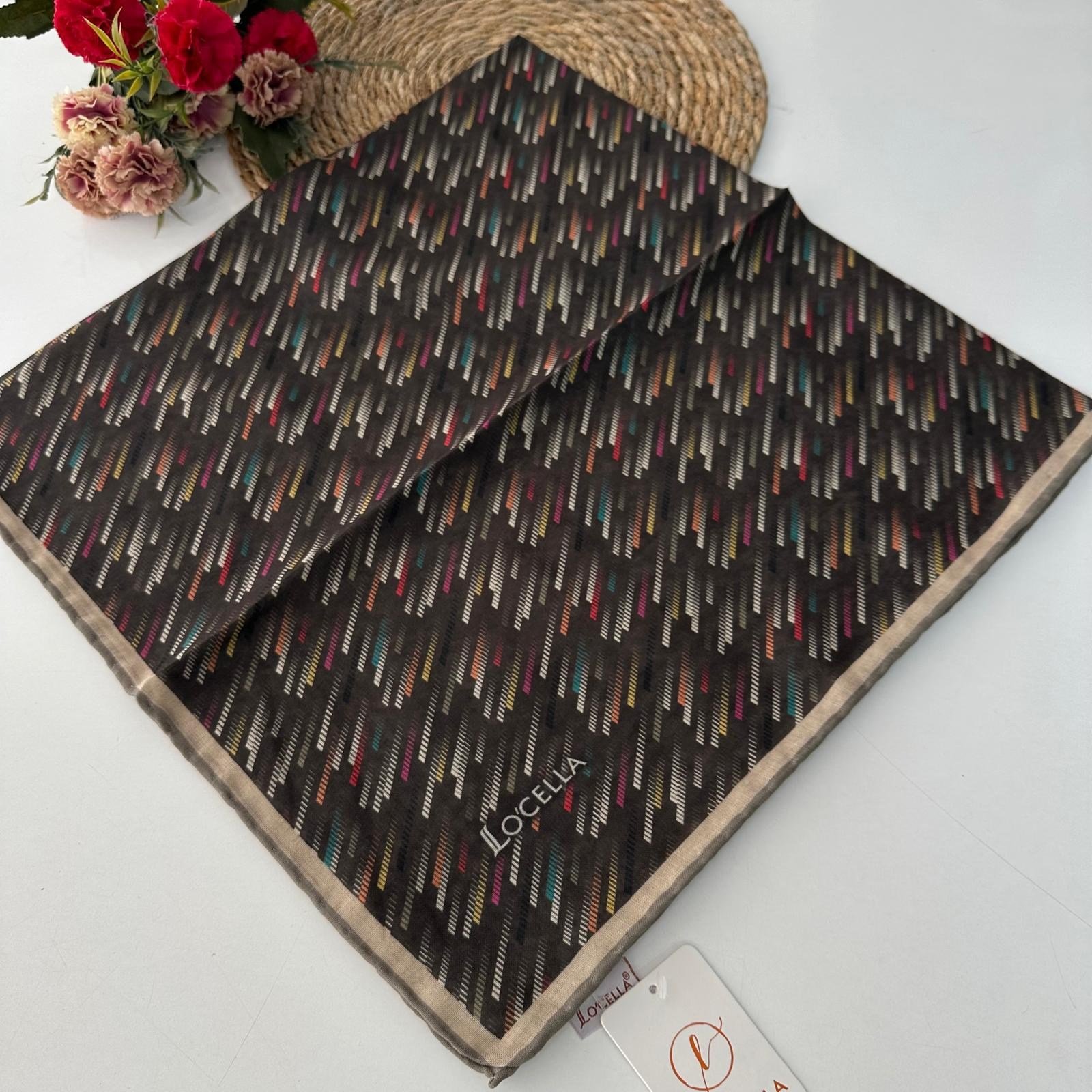 Locella Soft Pamuklu  Eşarp Haki LDFC5711