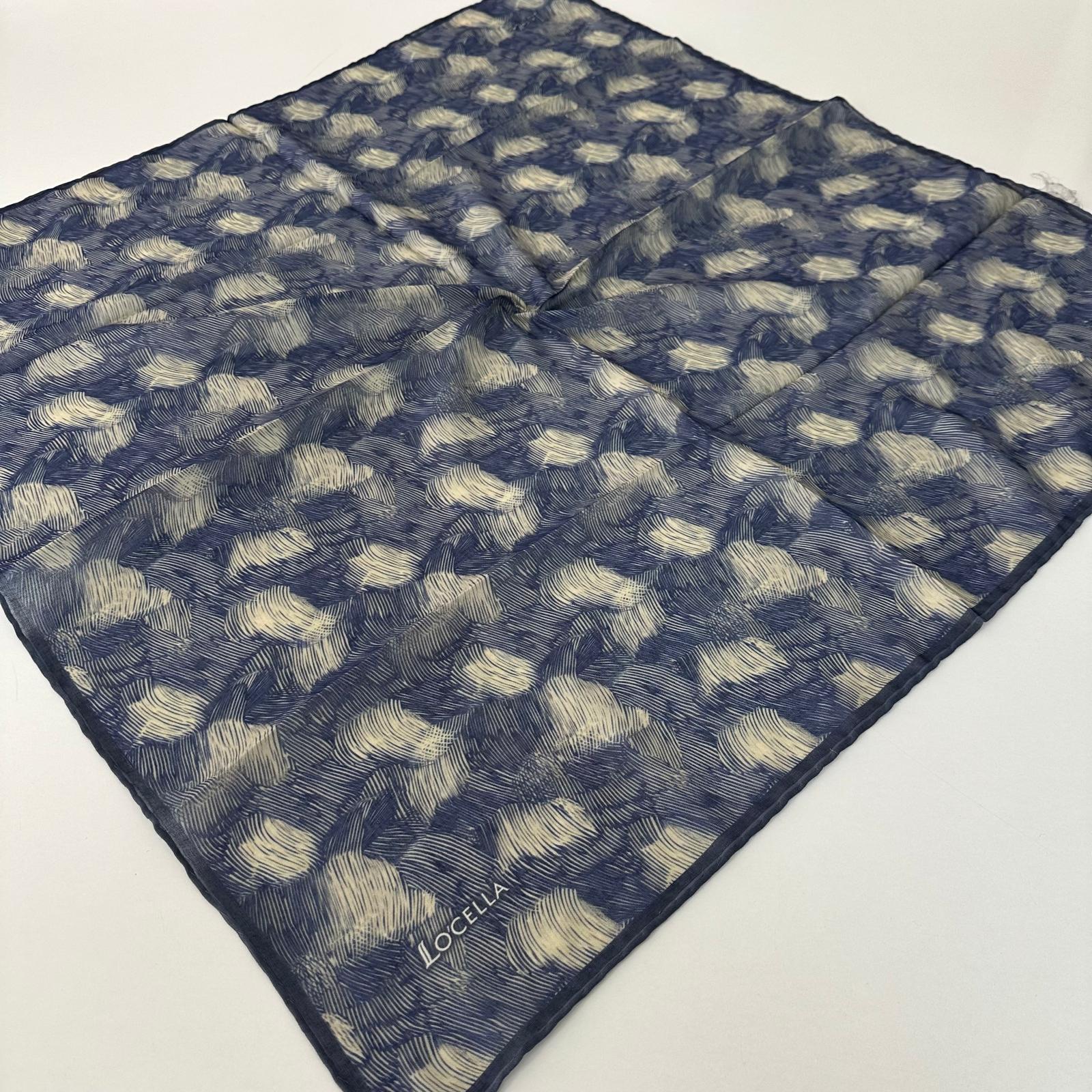 Locella Soft Pamuklu Eşarp Lacivert Serisi LDFC4907