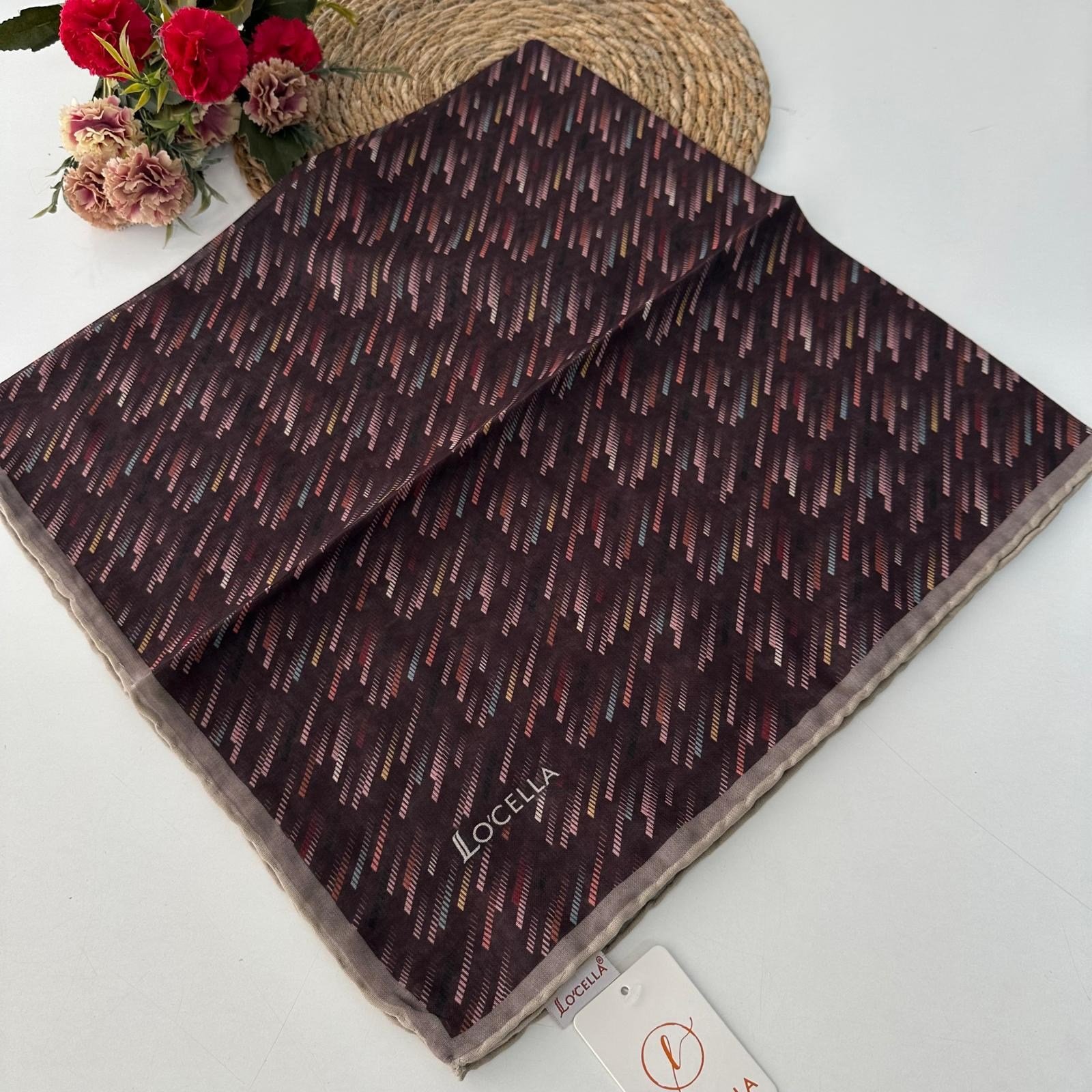Locella Soft Pamuklu  Eşarp Mor LDFC5710