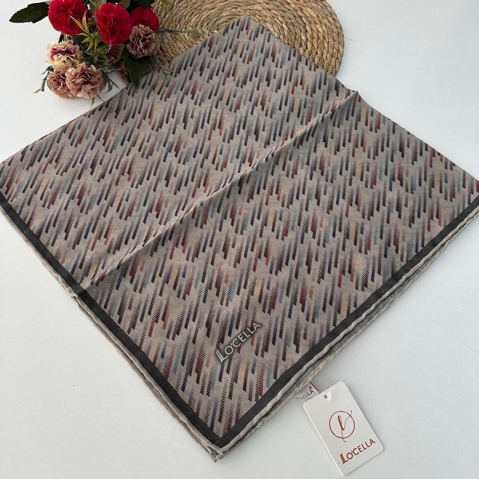 Locella Soft Pamuklu  Eşarp Vizon  LDFC5701