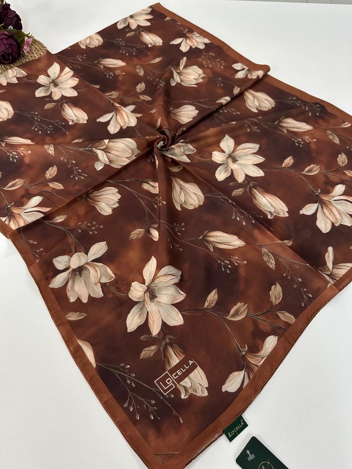 Locella Soft Pamuklu Kahve Serisi Şal LDSA5701
