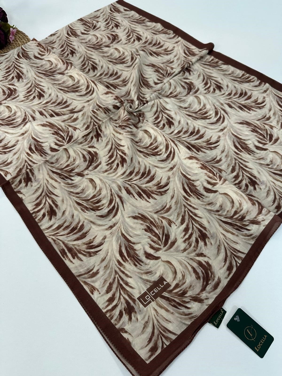 Locella Soft Pamuklu Kahve Serisi Şal LDSA5703