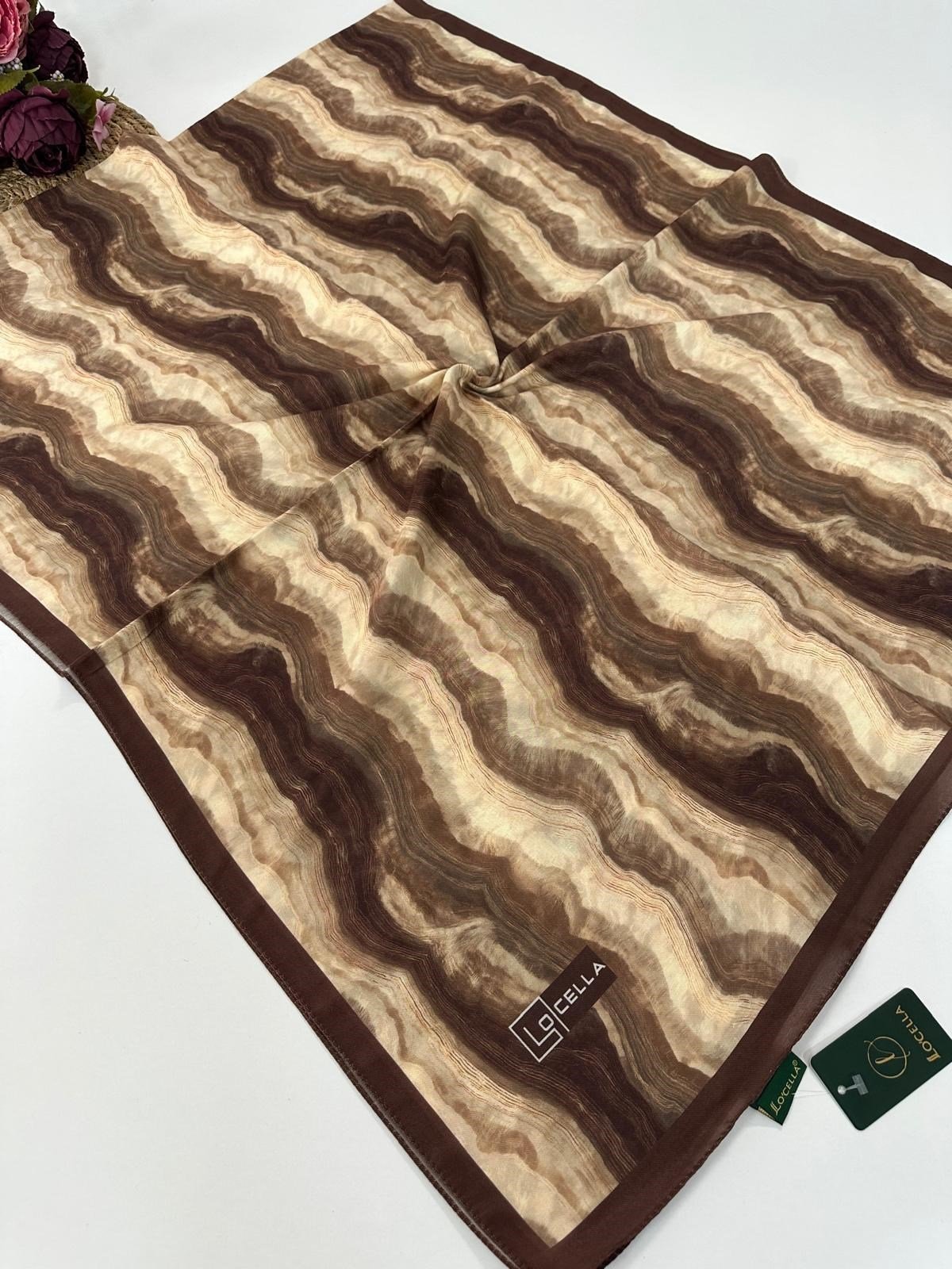Locella Soft Pamuklu Kahve Serisi Şal LDSA5706