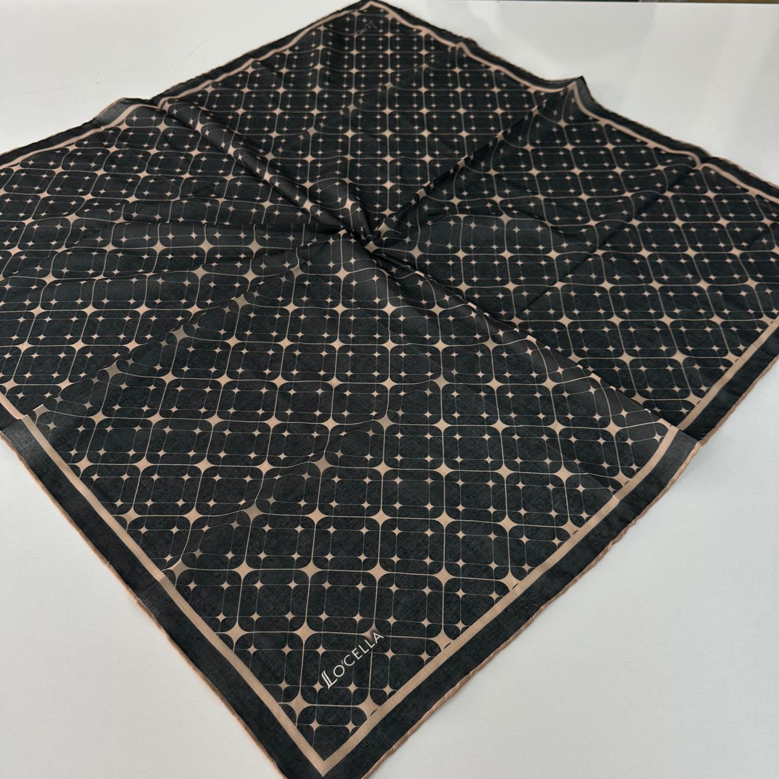 Locella Soft Pamuklu Siyah Vizyon Eşarp LDFC4508