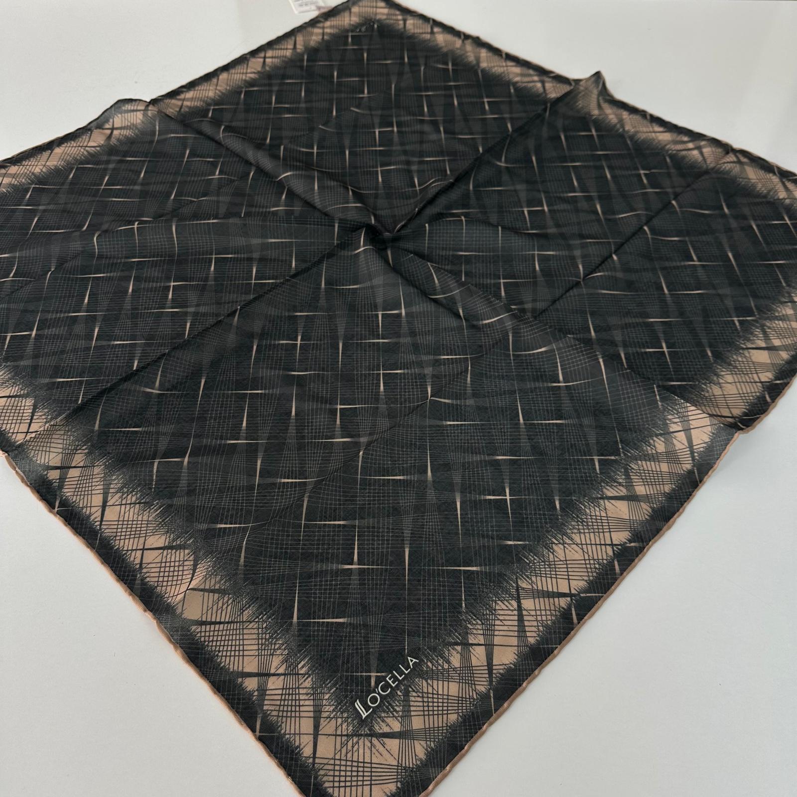 Locella Soft Pamuklu Siyah Vizyon Eşarp LDFC4506