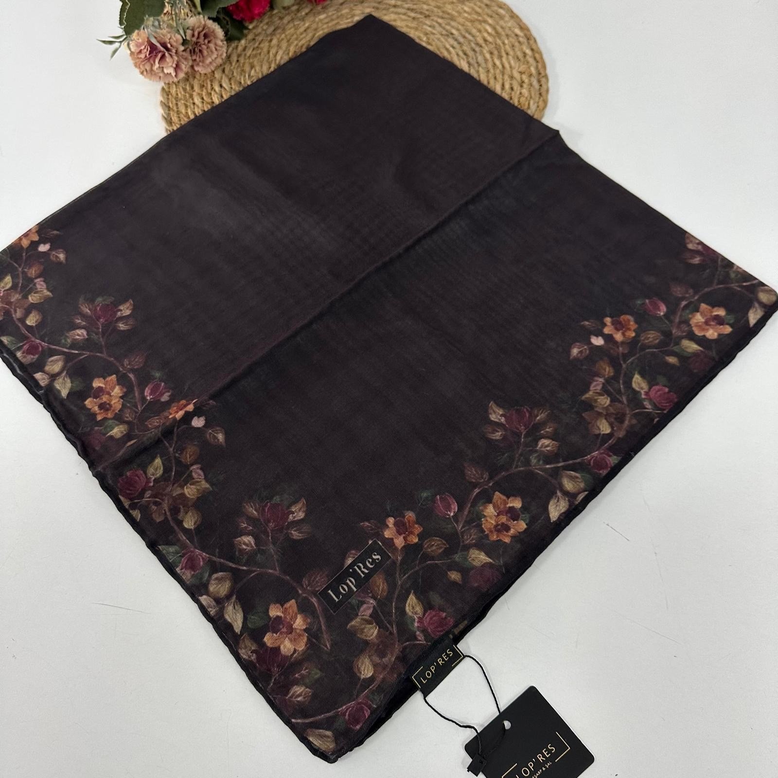 Lop'res Soft Pamuklu Eşarp Acı Kahve  LDN7305