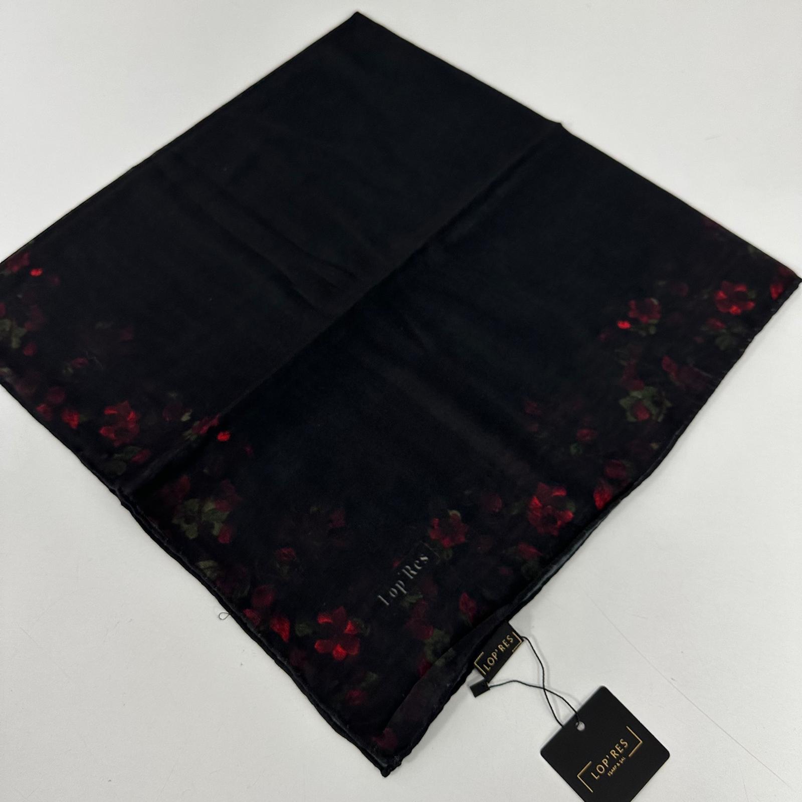 Lop'res Soft Pamuklu Eşarp  Bordo Siyah LDN7507