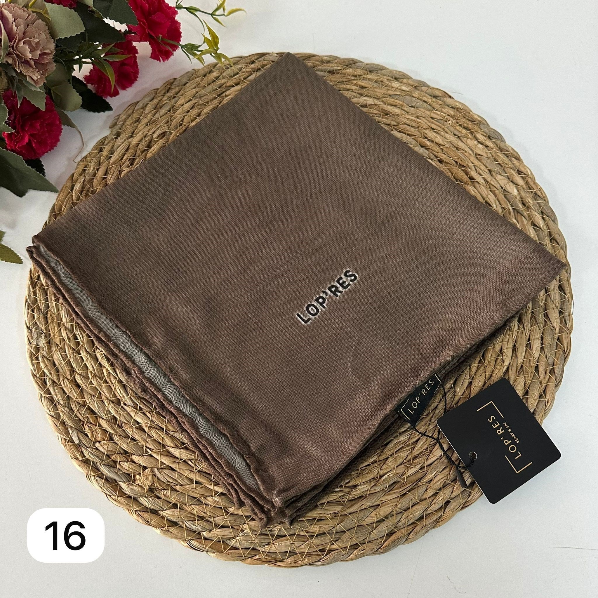 Lop'res Soft Pamuklu Eşarp Kına Yeşili LDNA0516