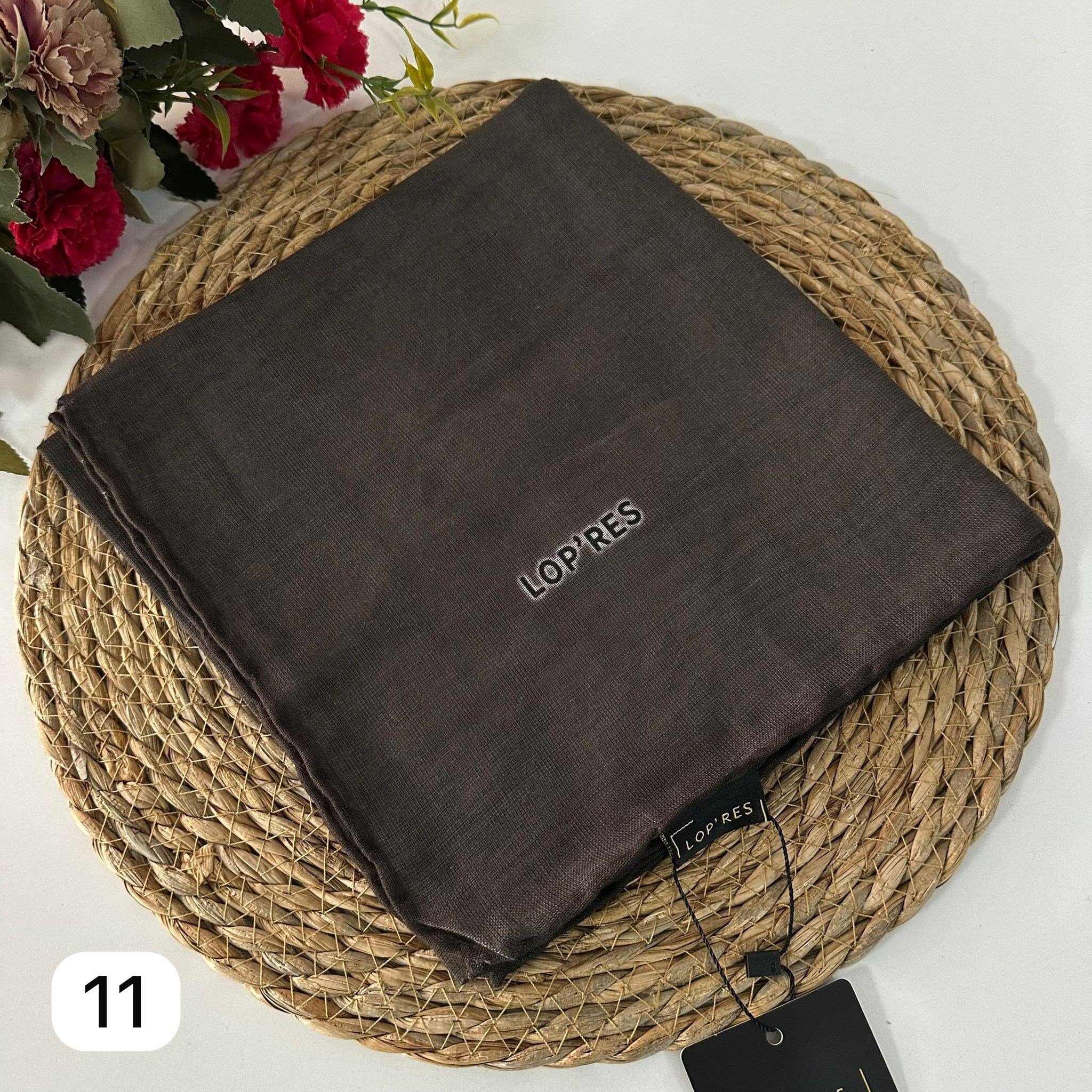 Lop'res Soft Pamuklu Eşarp Koyu Yeşil LDNA0511