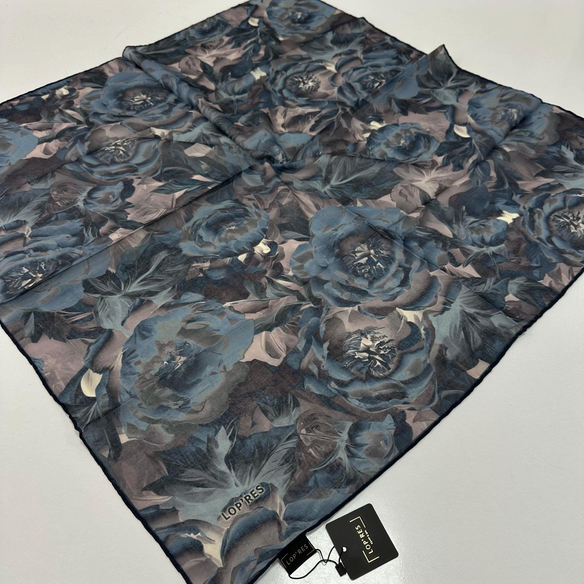 Lop'res Soft Pamuklu Eşarp Lacivert Serisi  LDN9310