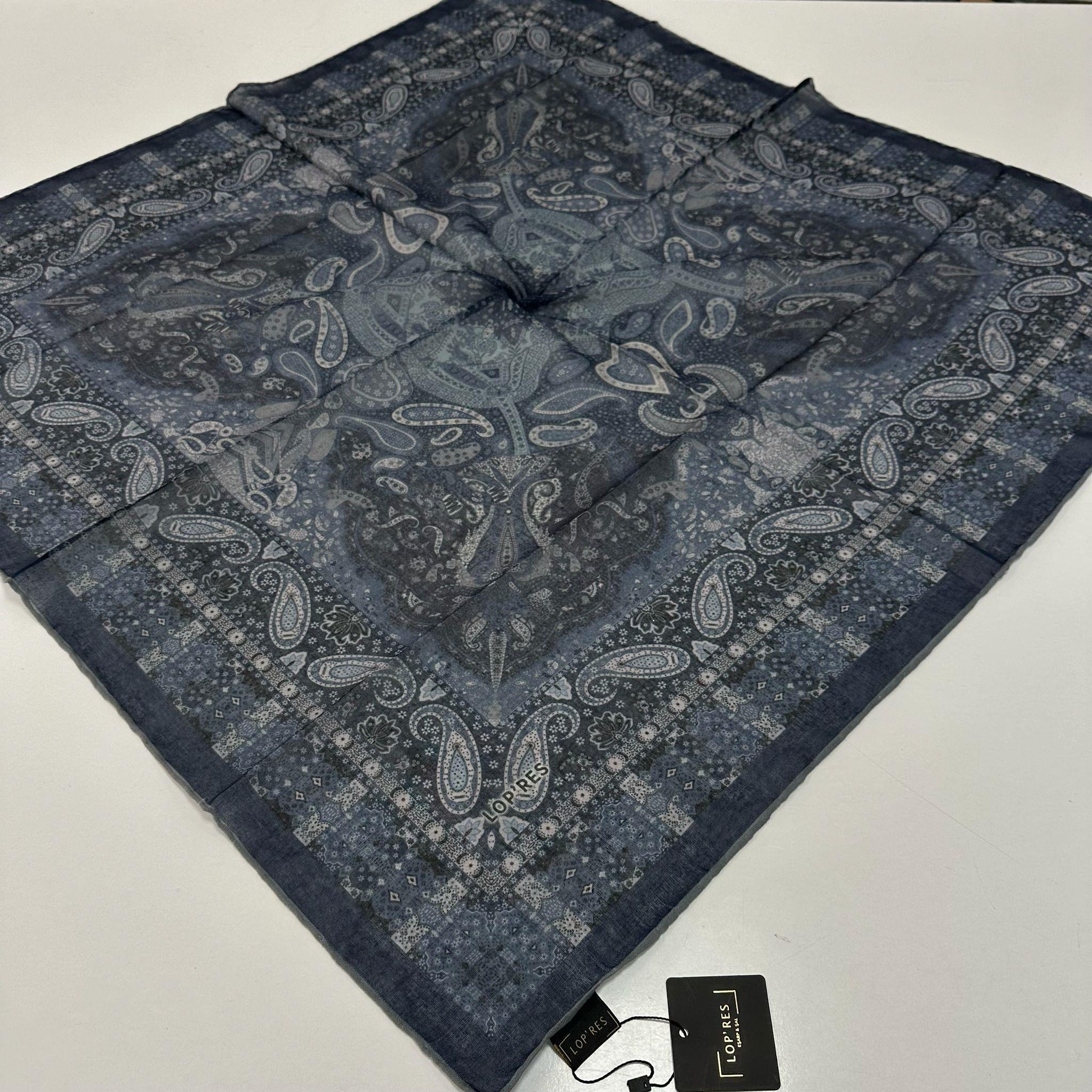Lop'res Soft Pamuklu Eşarp Lacivert Serisi  LDN9302
