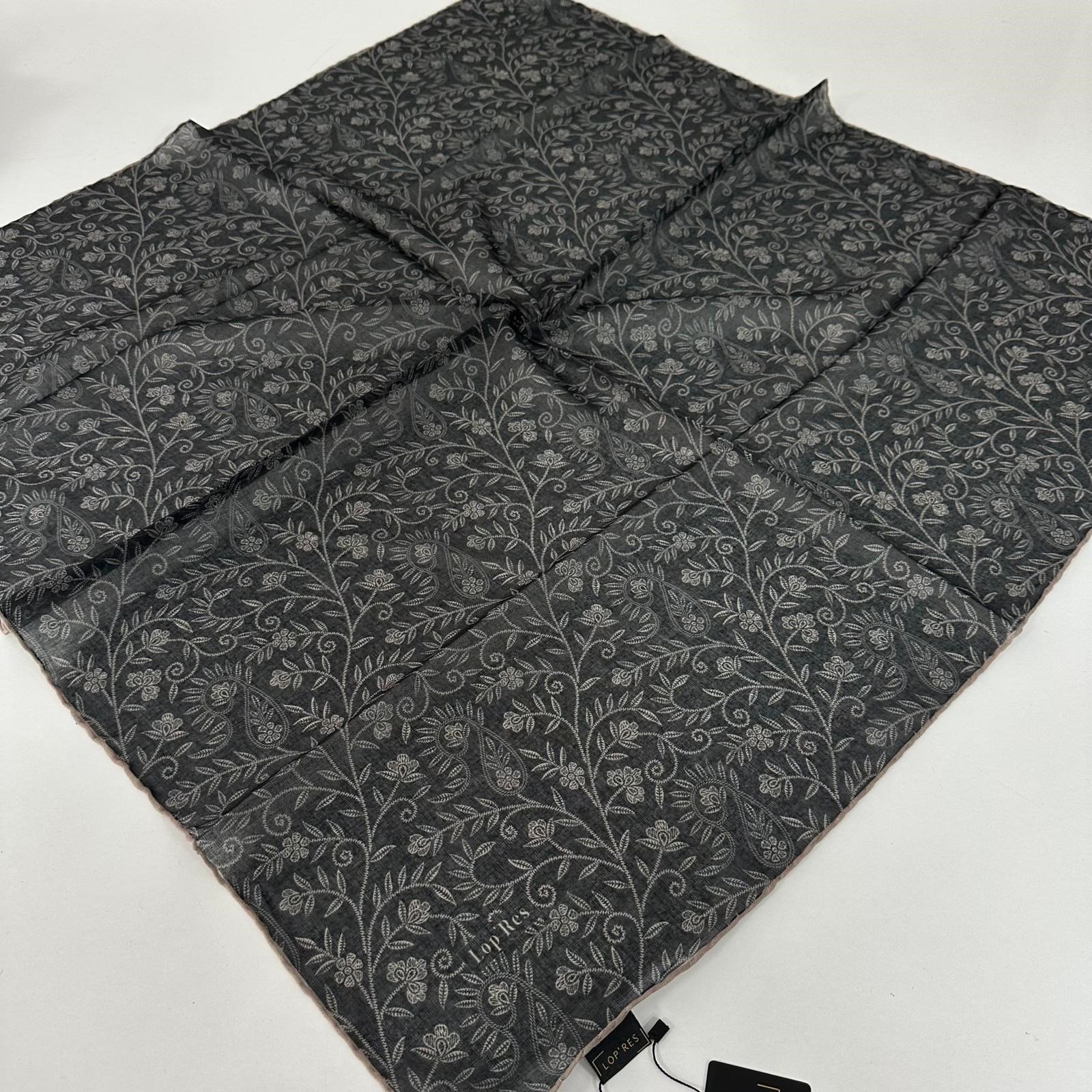 Lop'res Soft Pamuklu Eşarp Siyah Vizyon   LDNA1508