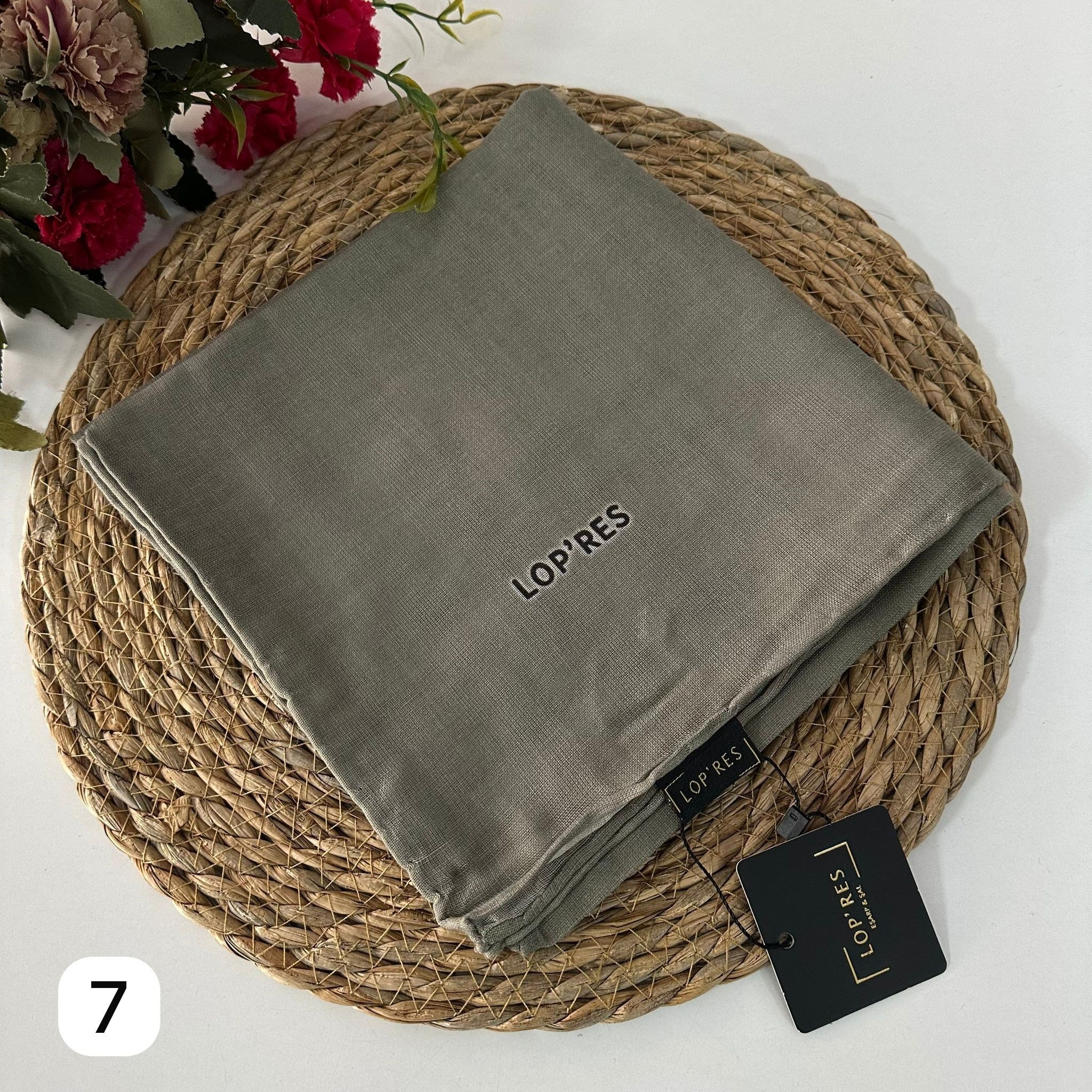 Lop'res Soft Pamuklu Eşarp Soft Açık Yeşil LDNA0507