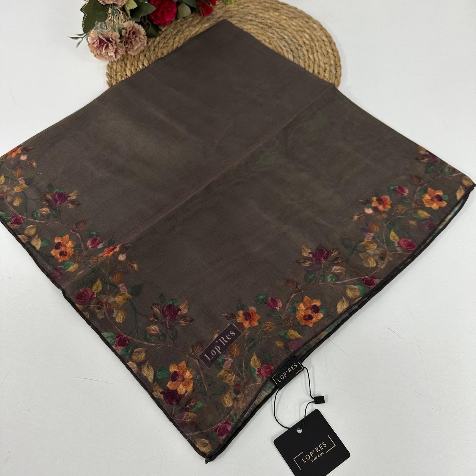 Lop'res Soft Pamuklu Eşarp Toprak LDN7309