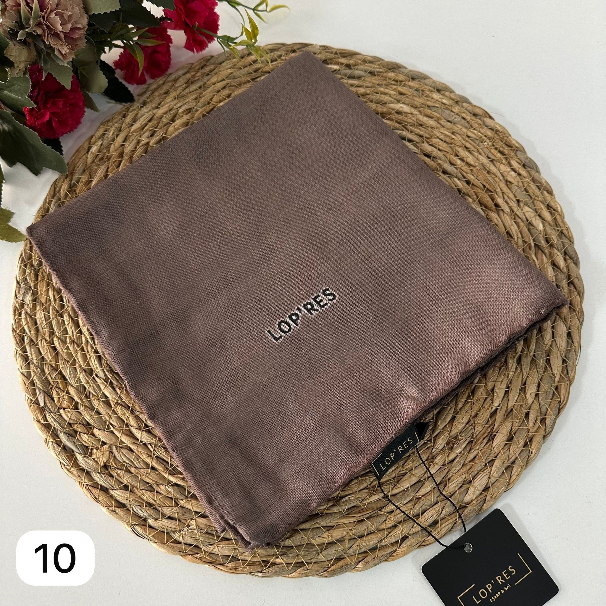 Lop'res Soft Pamuklu Eşarp Toprak LDNA0510