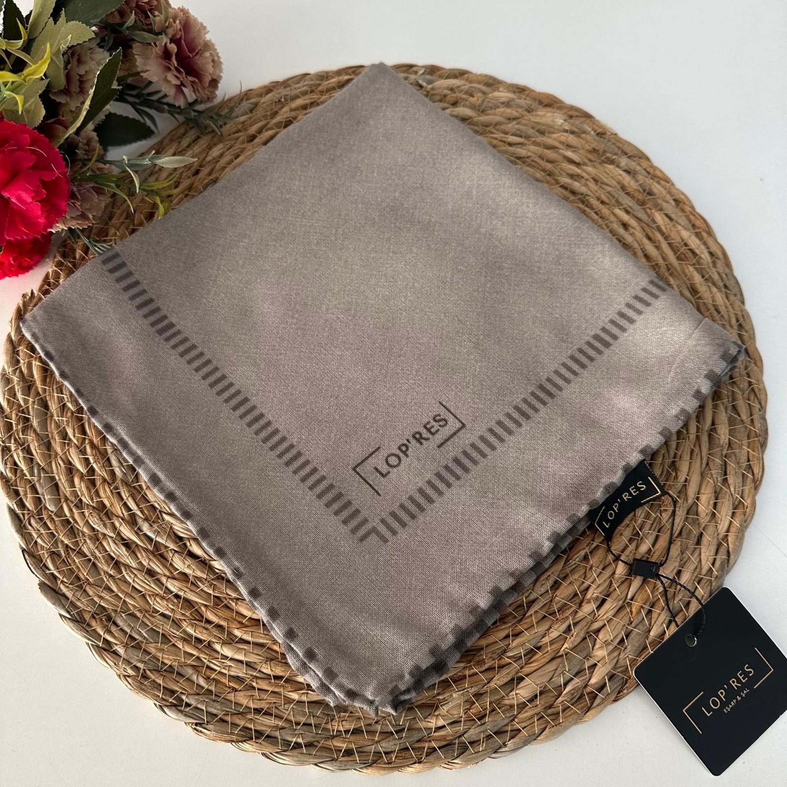 Lop'res Soft Pamuklu Eşarp Vizon LDN6703