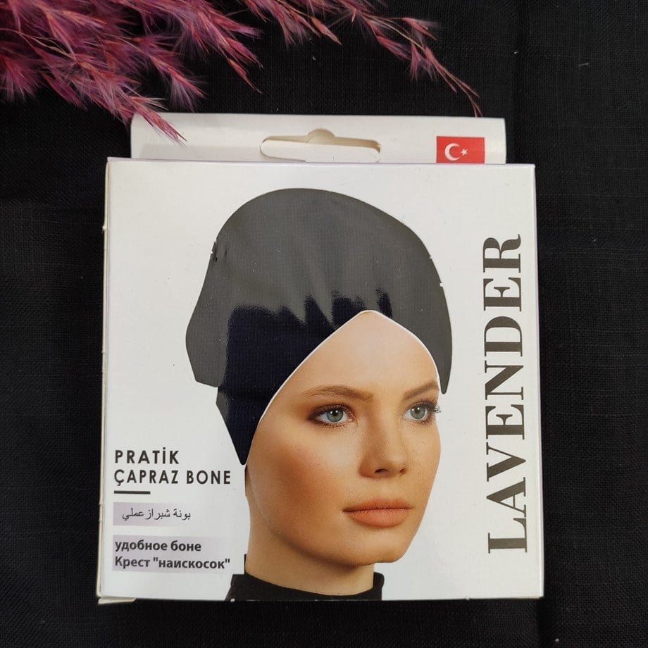 Lüx Premium Çapraz Boru Bone Lacivert