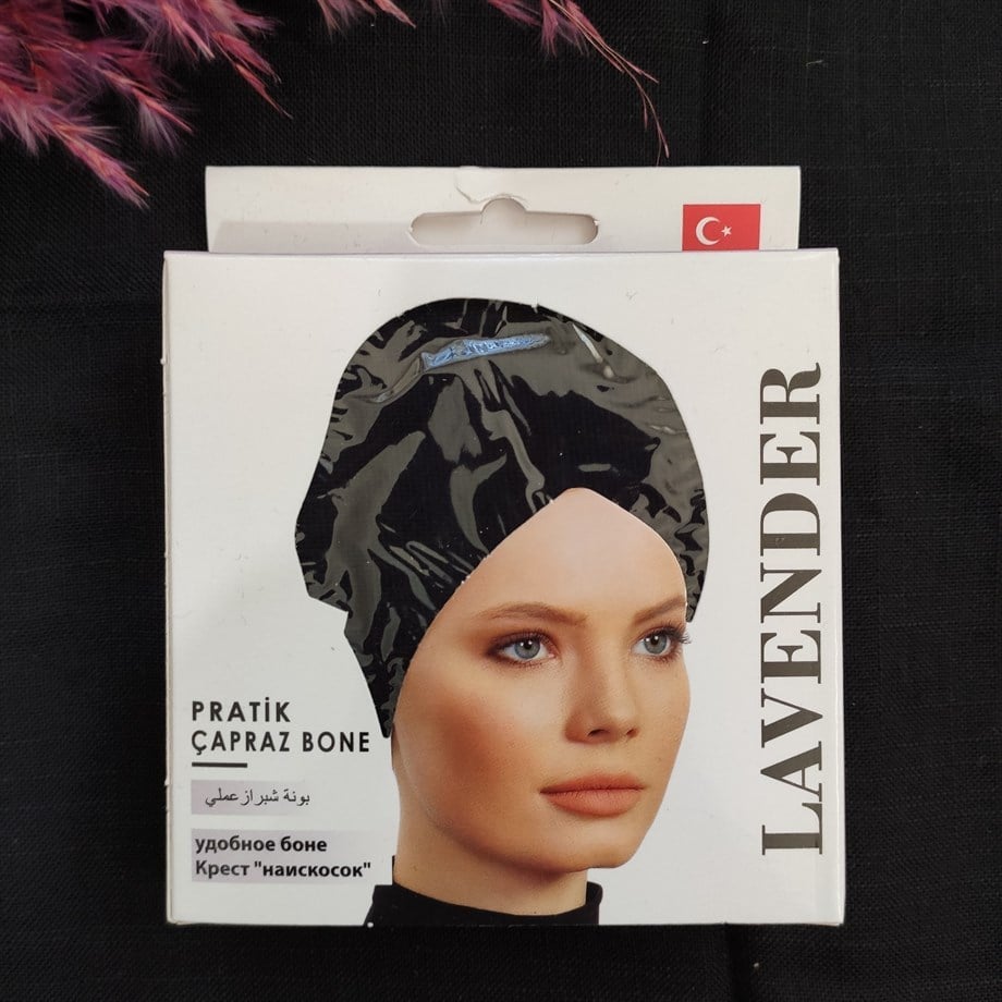 Lüx Premium Çapraz Boru Bone Siyah