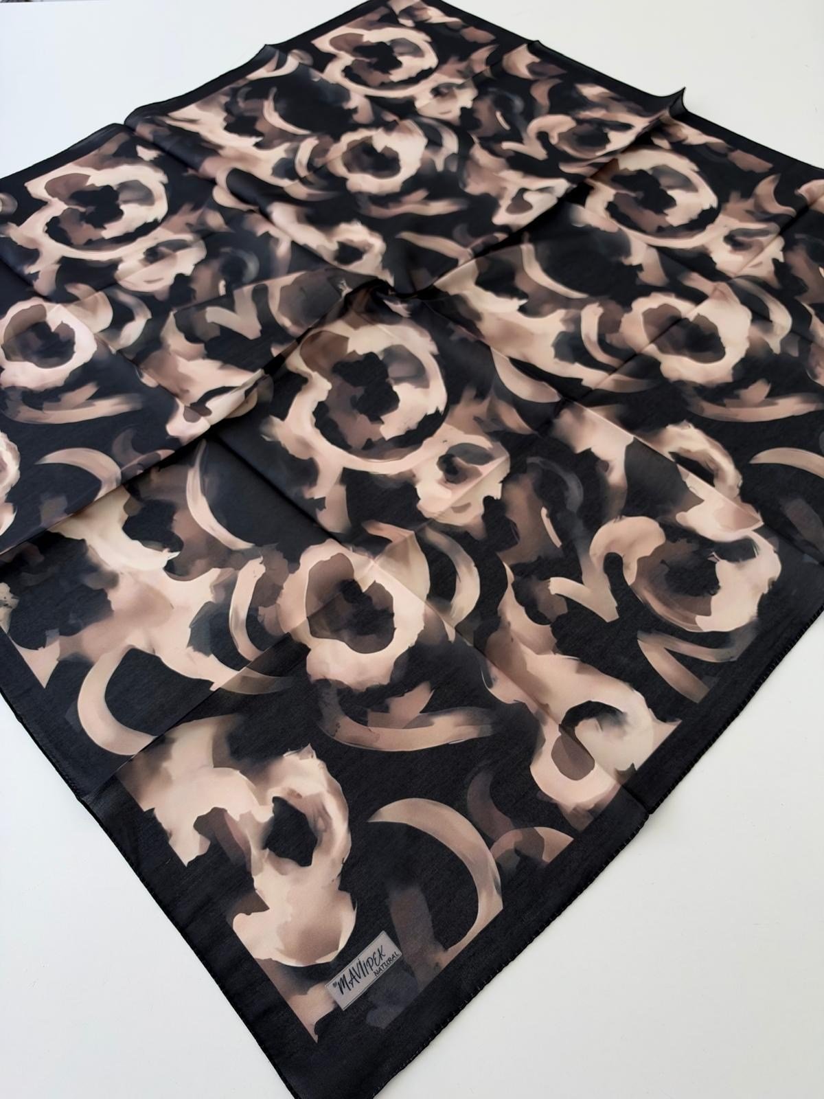 Mavi İpek Natural Soft Eşarp LGC0113