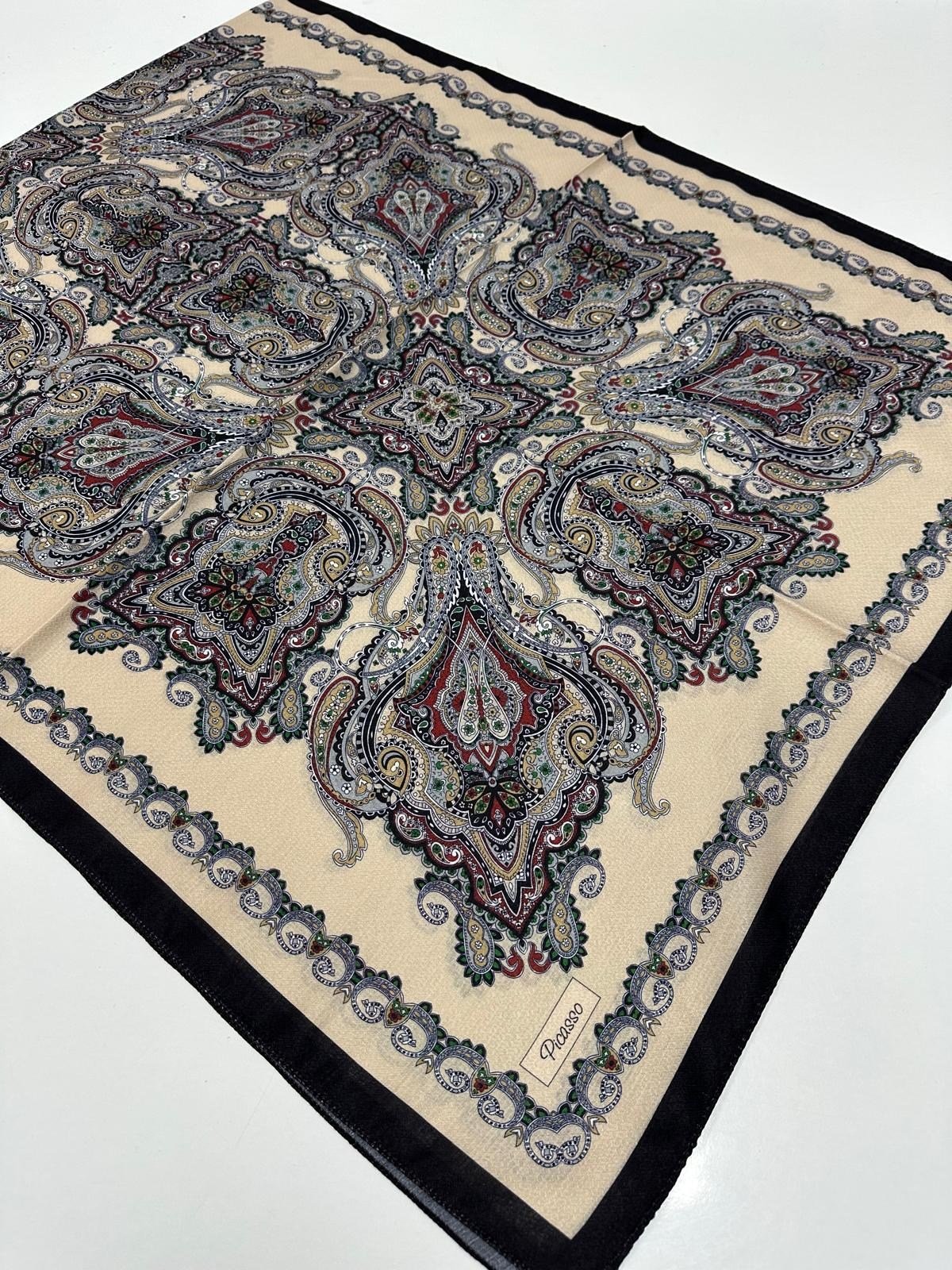 Picasso Jakarlı Soft Pamuk Şal LCP0507
