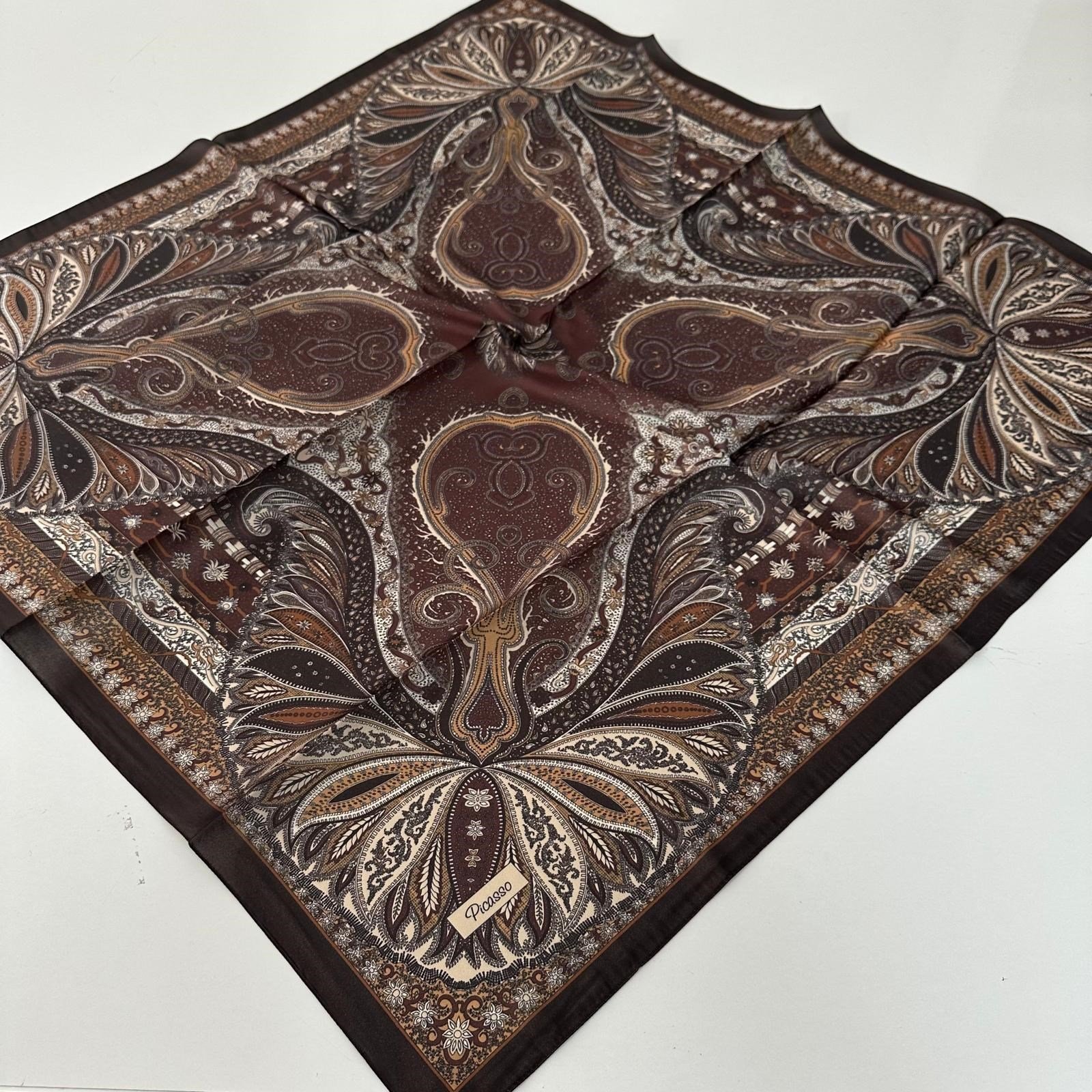Picasso Kristal Eşarp Kahve Serisi   LRP2911