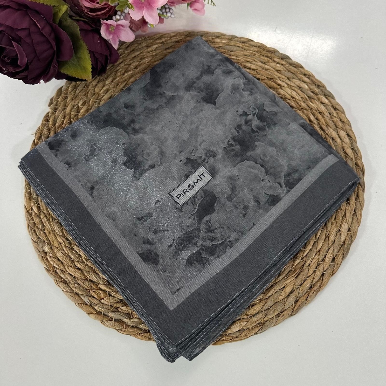 Piramit Desenli Kehribar Eşarp LTP0603