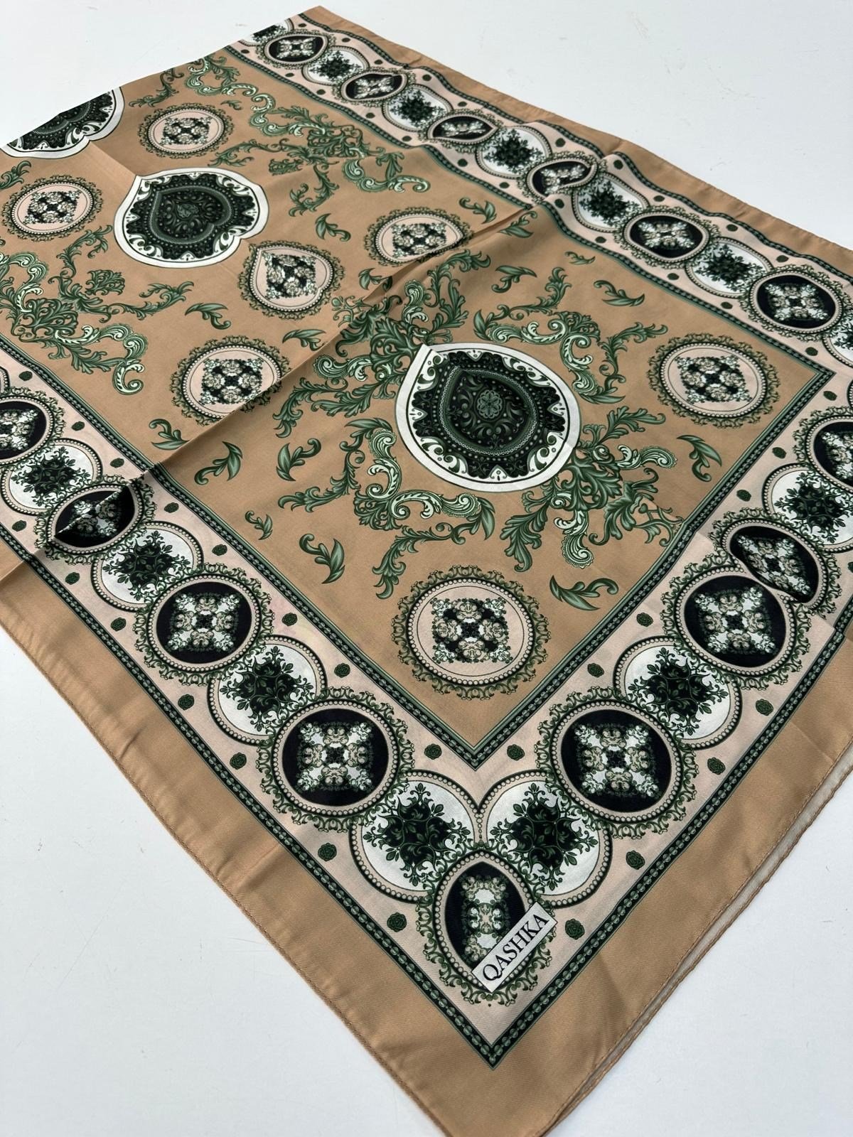 QASHKA Soft Pamuklu Şal Etro Desen LBD1320