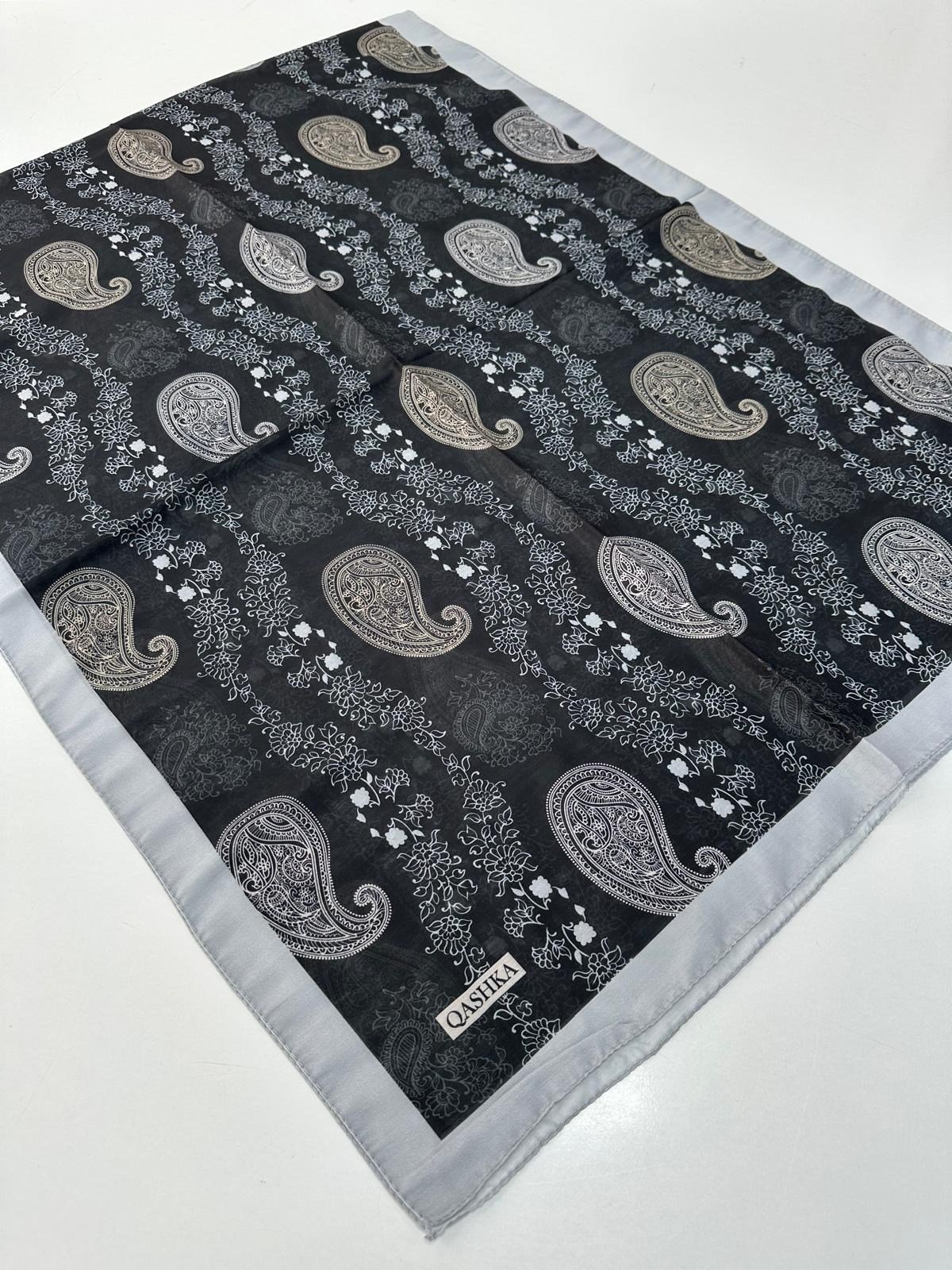 QASHKA Soft Pamuklu Şal Etro Desen LBD1404