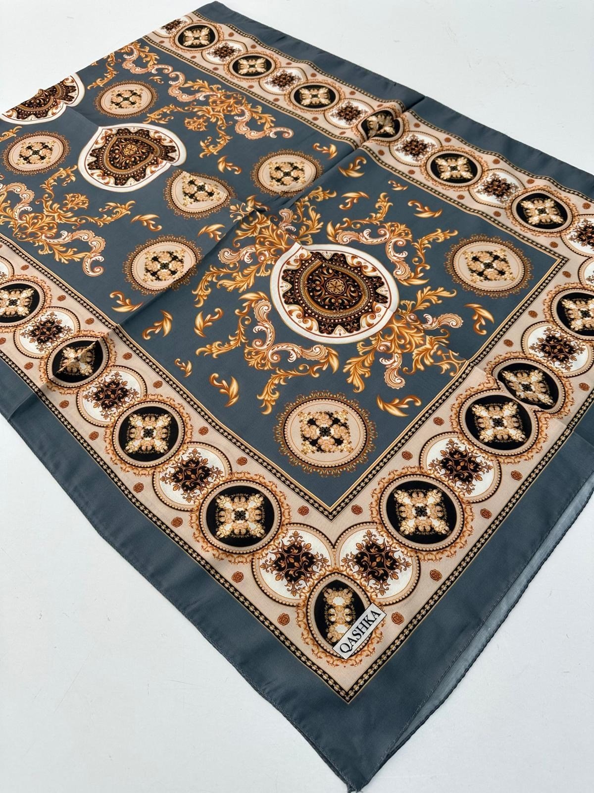 QASHKA Soft Pamuklu Şal Etro Desen LBD1311