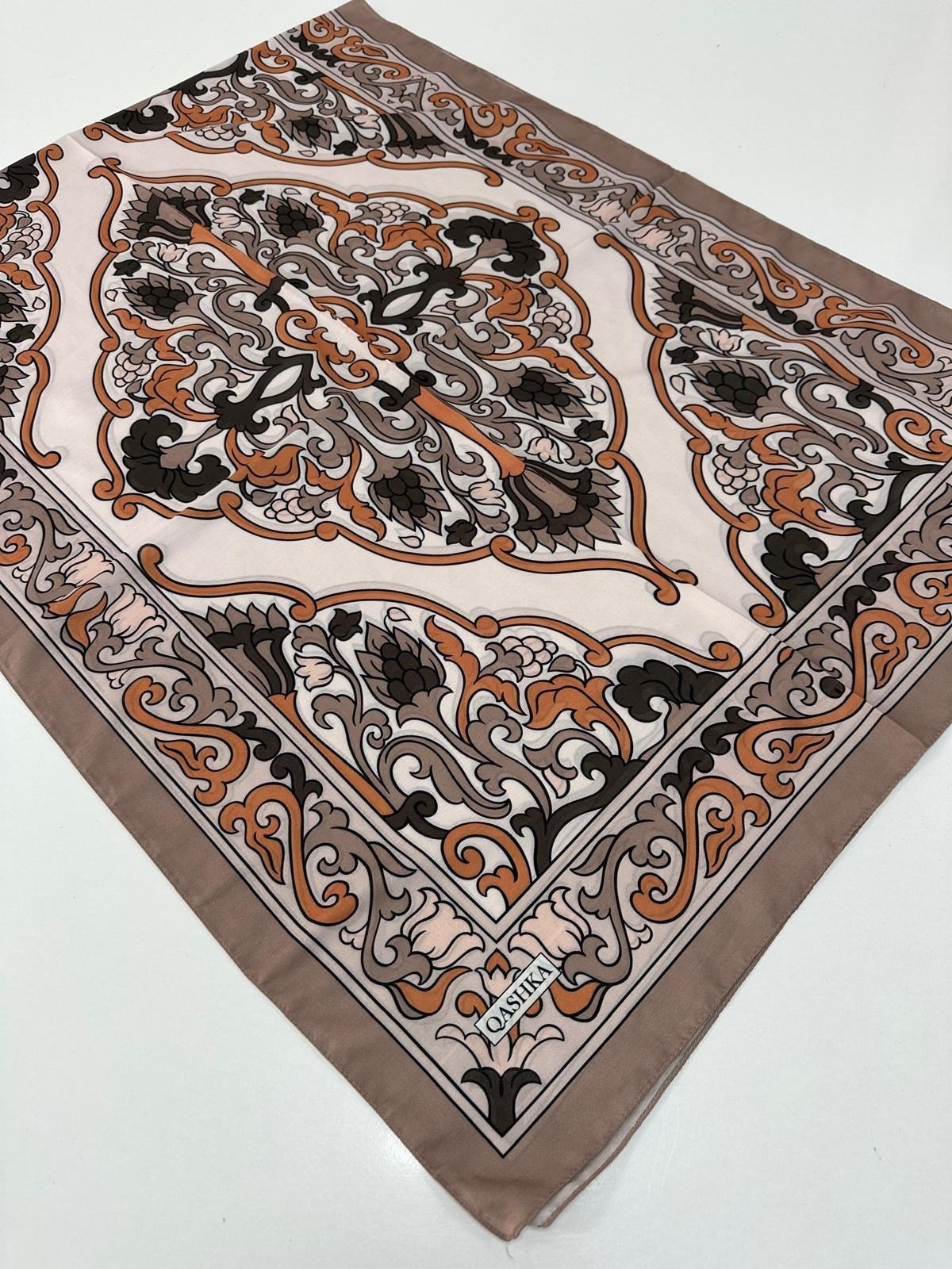 QASHKA Soft Pamuklu Şal Etro Desen LBD0721
