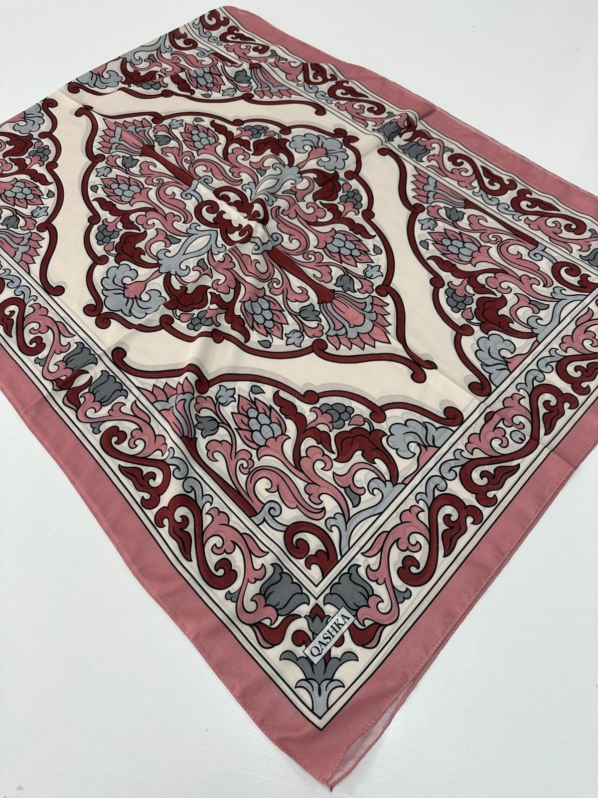 QASHKA Soft Pamuklu Şal Etro Desen LBD0716
