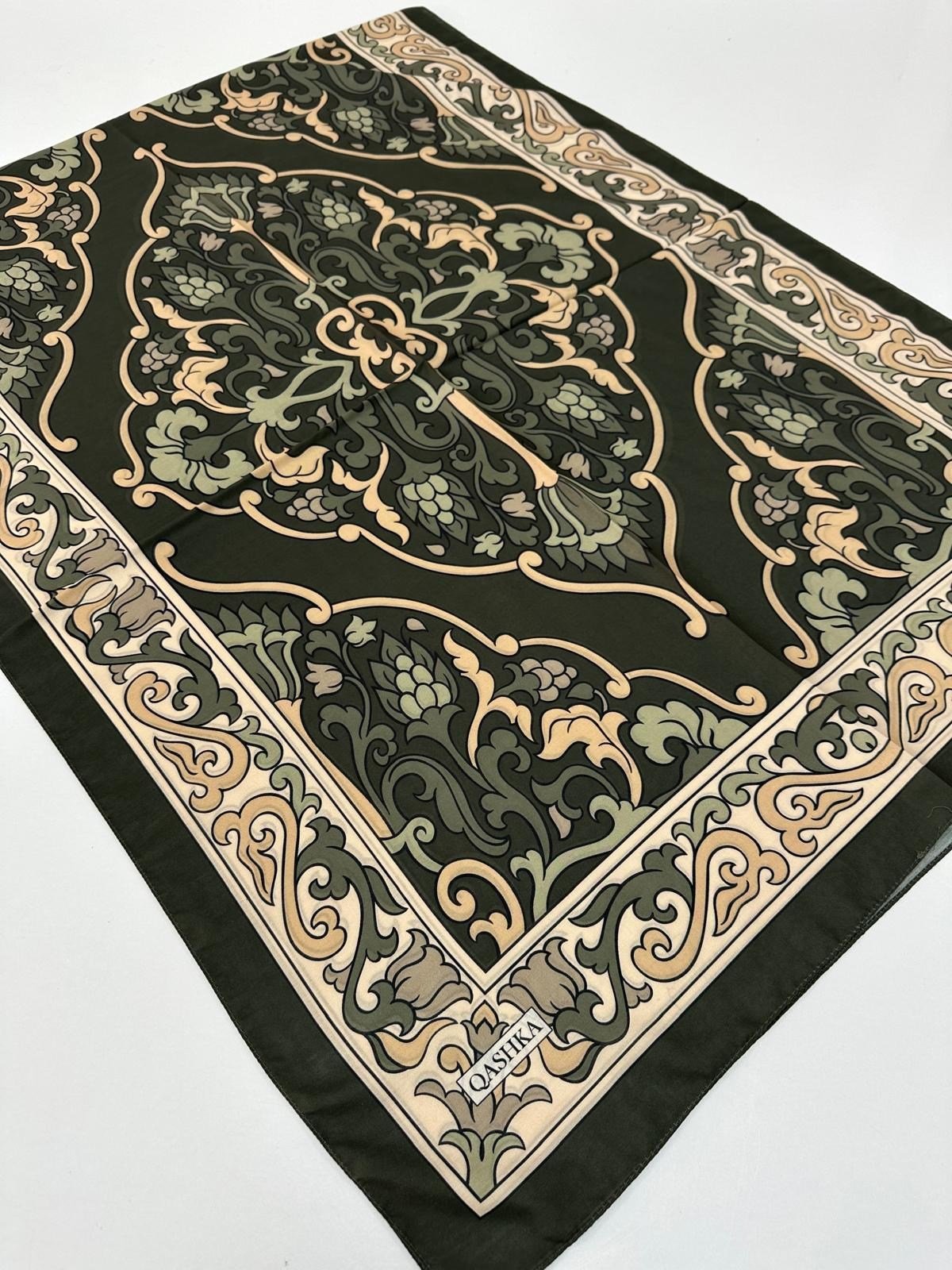 QASHKA Soft Pamuklu Şal Etro Desen LBD0712