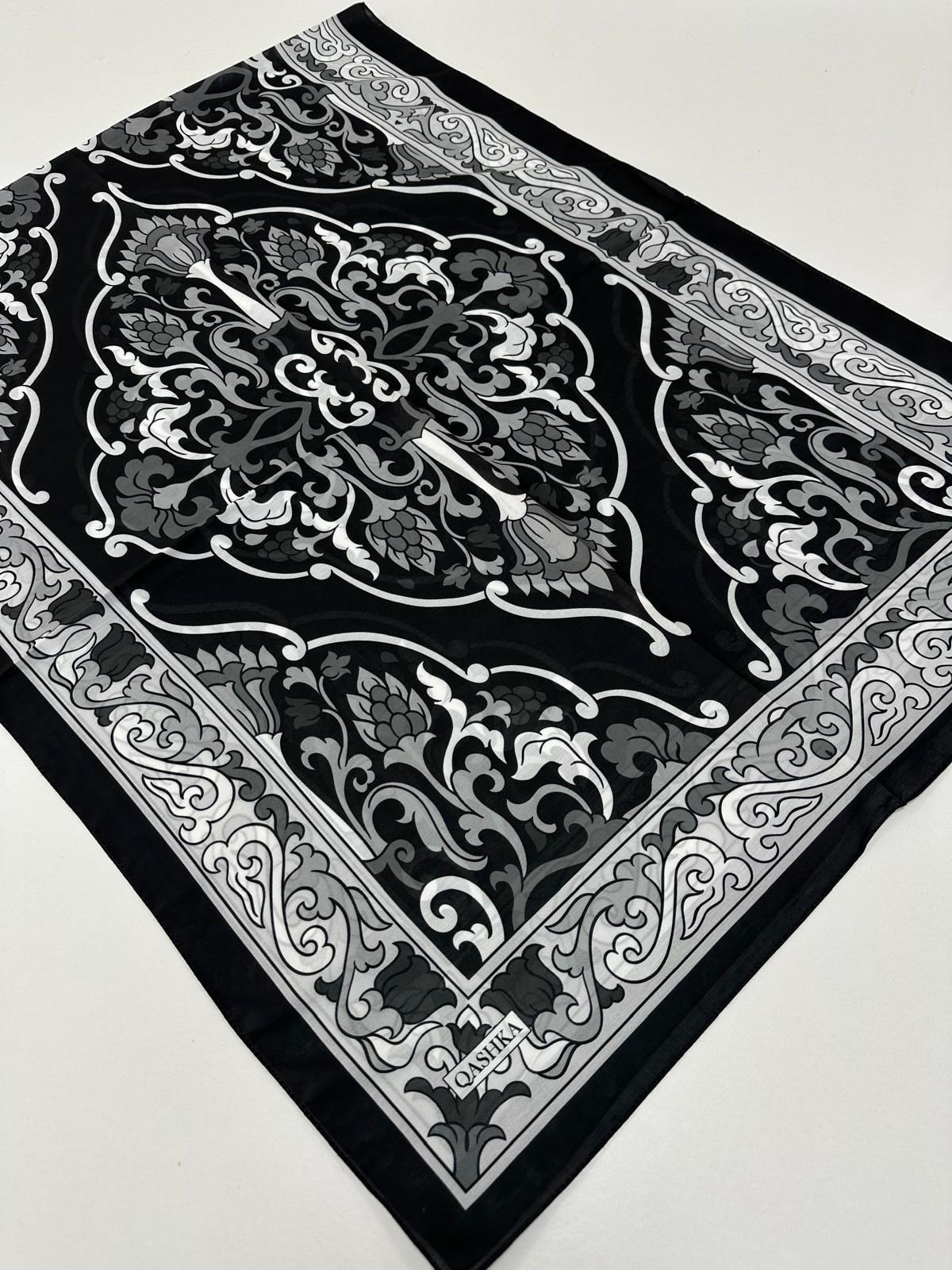 QASHKA Soft Pamuklu Şal Etro Desen LBD0701