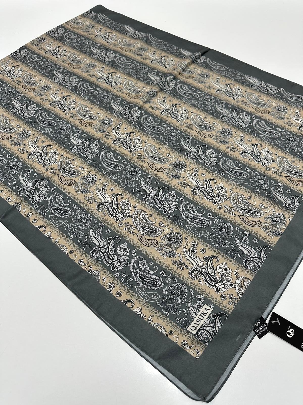QASHKA Soft Pamuklu Şal Etro Desen LBD0511