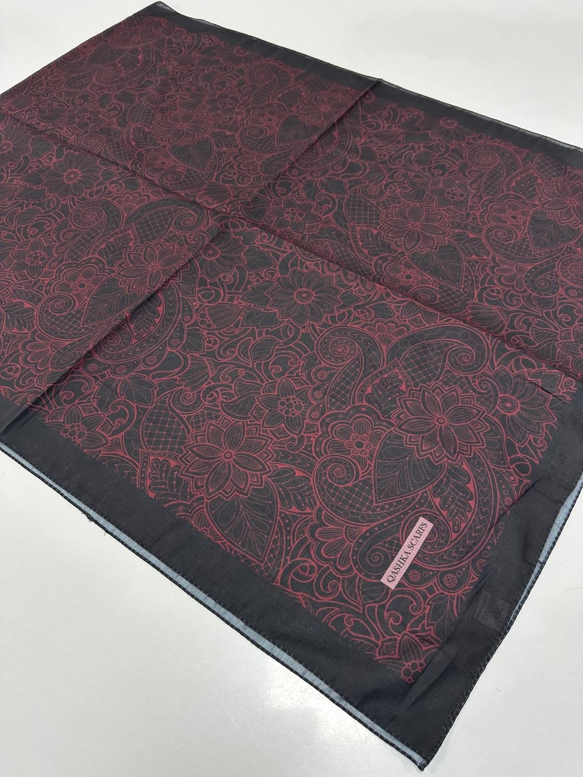 QASHKA Soft Pamuklu Şal Etro Desen LBD1021