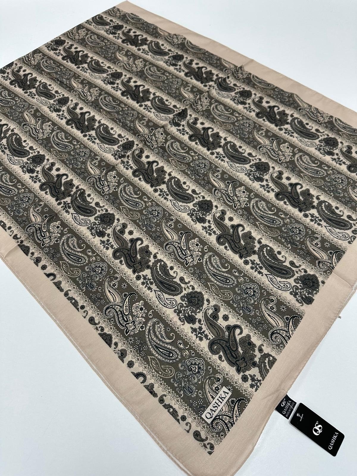 QASHKA Soft Pamuklu Şal Etro Desen LBD0516