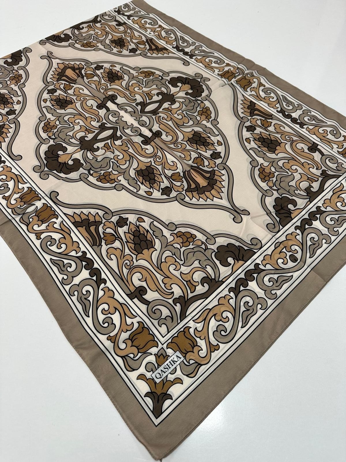 QASHKA Soft Pamuklu Şal Etro Desen LBD0717