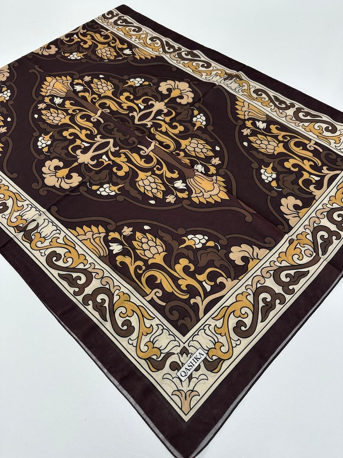 QASHKA Soft Pamuklu Şal Etro Desen LBD0703